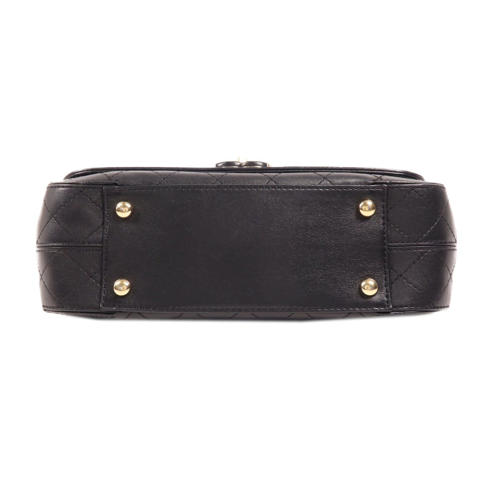 CHANEL 牛皮皮革Chain Shoulder金扣鏈帶肩背袋