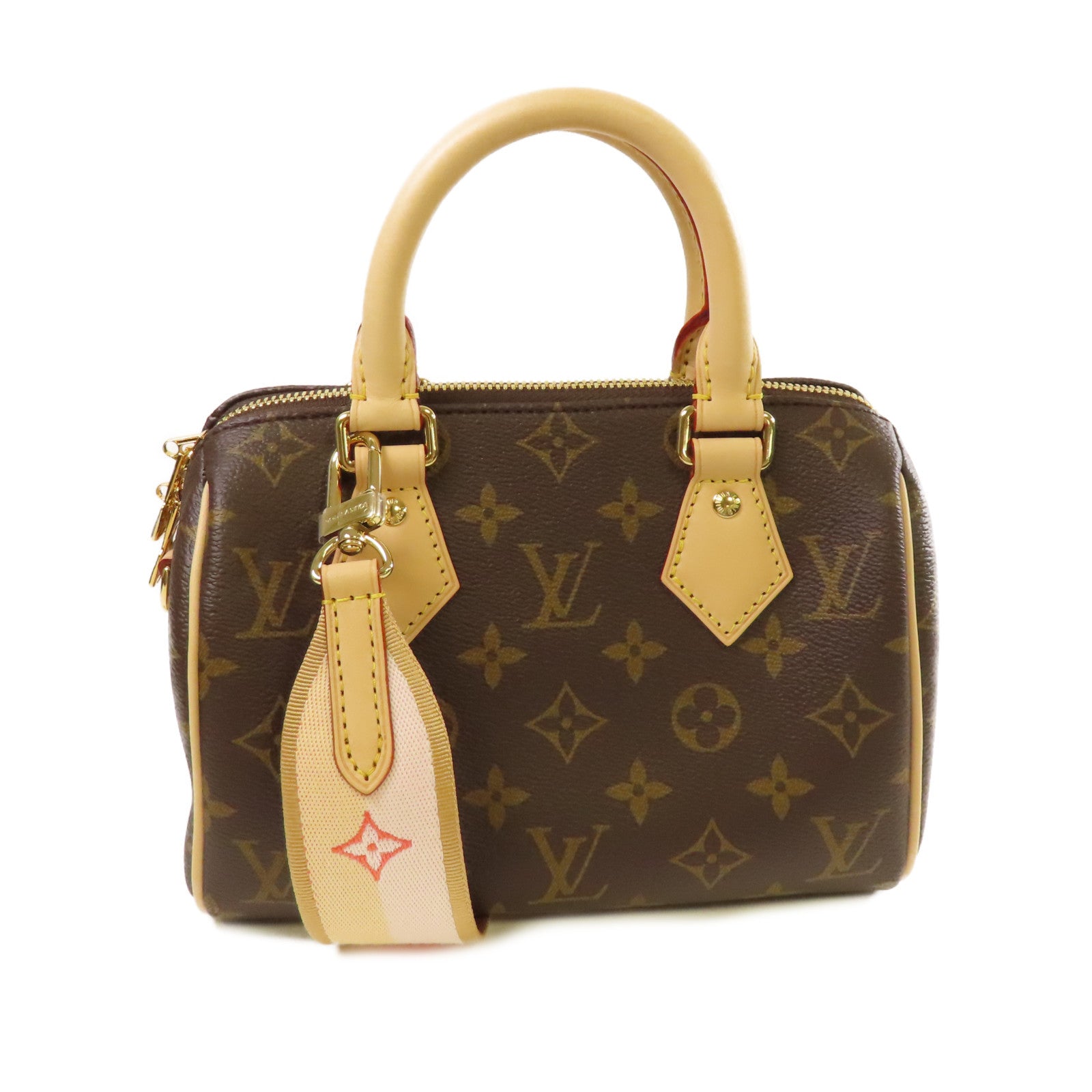 LOUIS VUITTON Monogram Speedy Bandouliere 20 2Way Shoulder Bag金扣手挽肩背兩用袋啡色