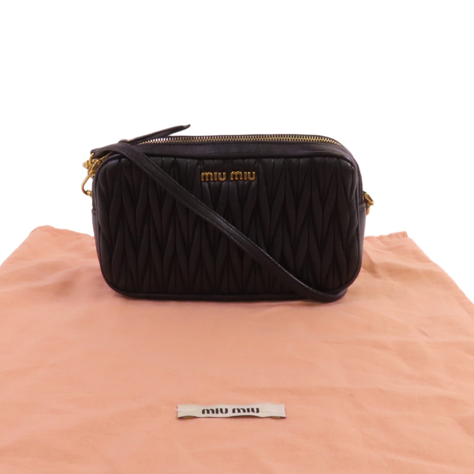 Miu Miu 羊皮皮革Shoulder Bag金扣肩背袋