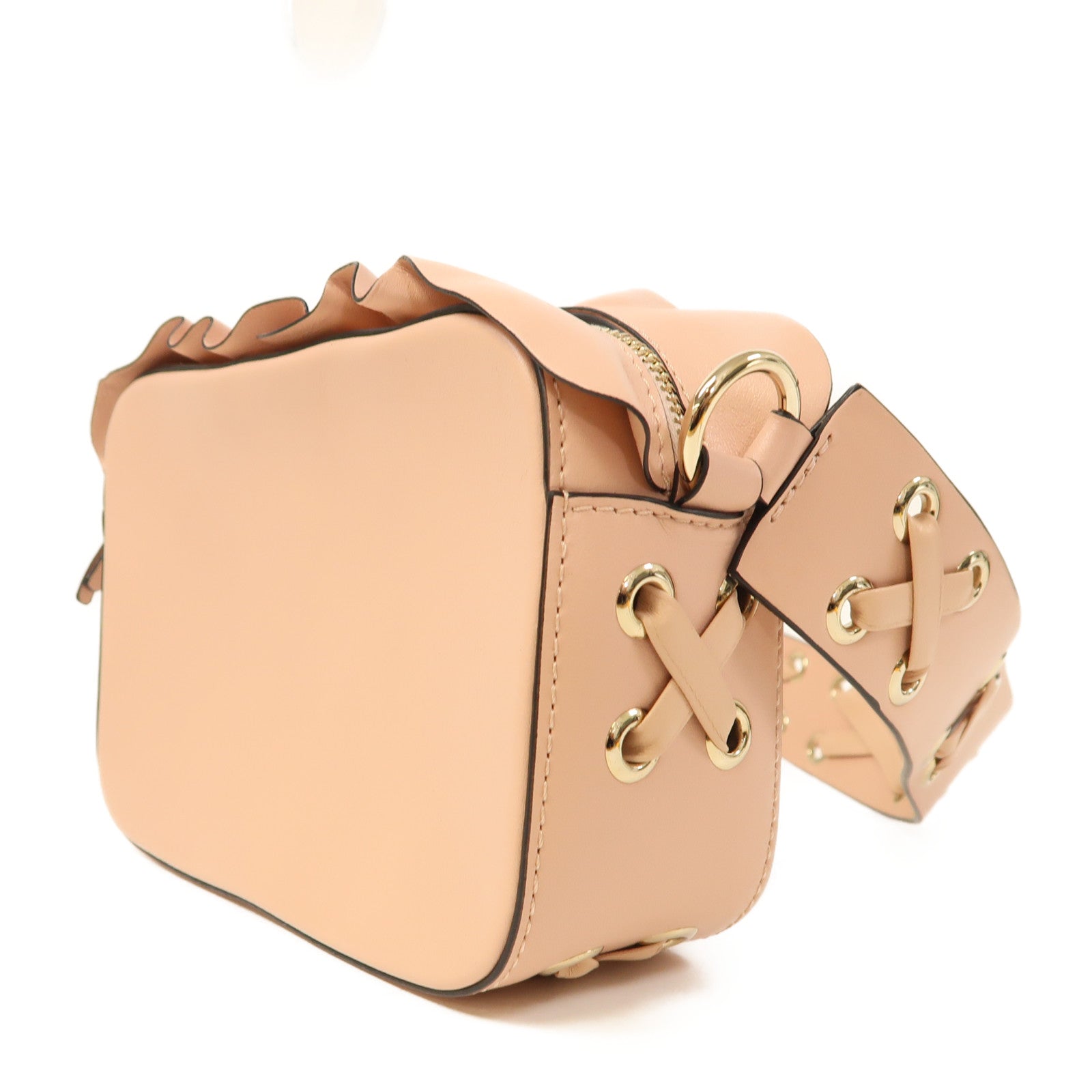 Valentino 牛皮皮革Shoulder Bag肩背袋粉紅色