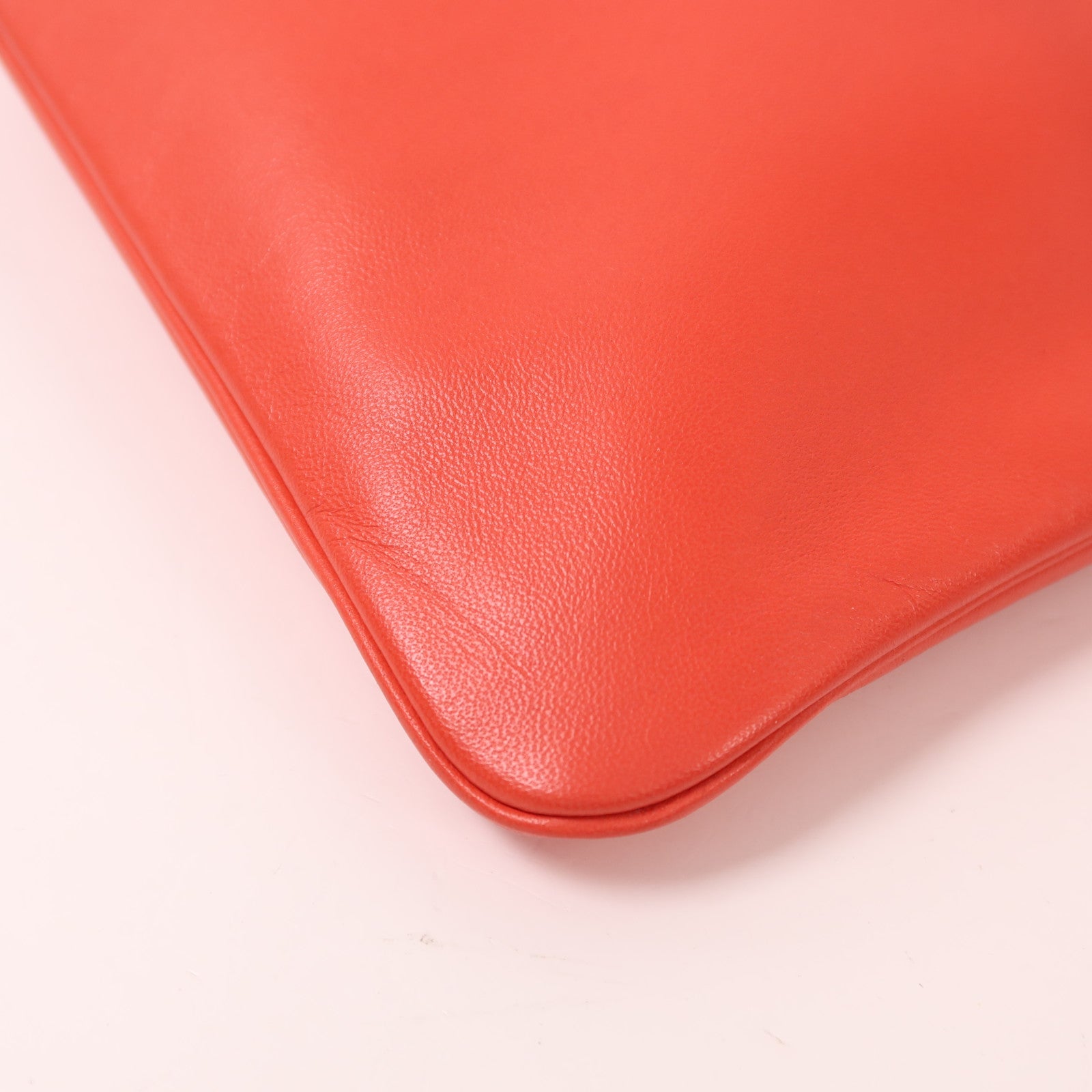 HERMES Swift皮革Aline Mini銀扣肩背袋Rouge Indien