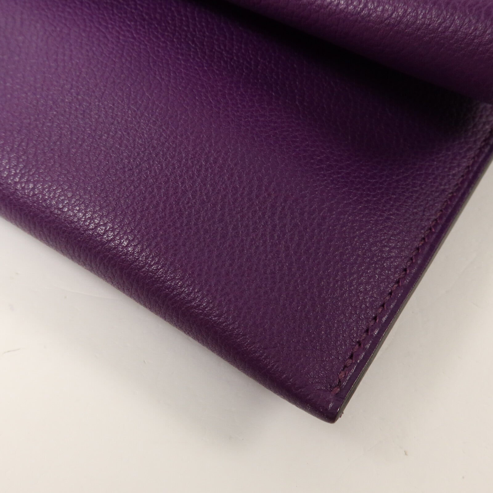 HERMES Evercolor皮革Plitplat Clutch手拿包Anemone