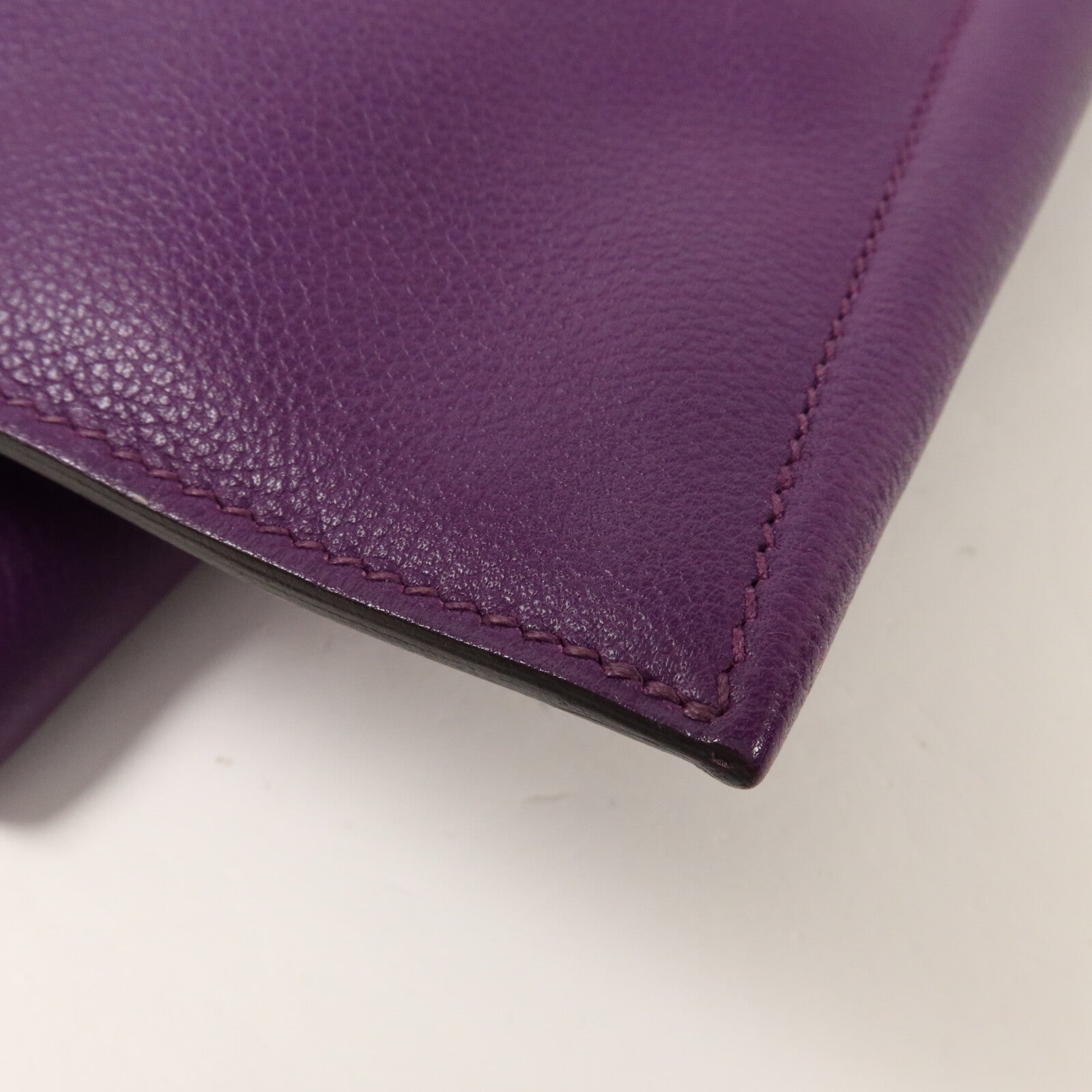 HERMES Evercolor皮革Plitplat Clutch手拿包Anemone