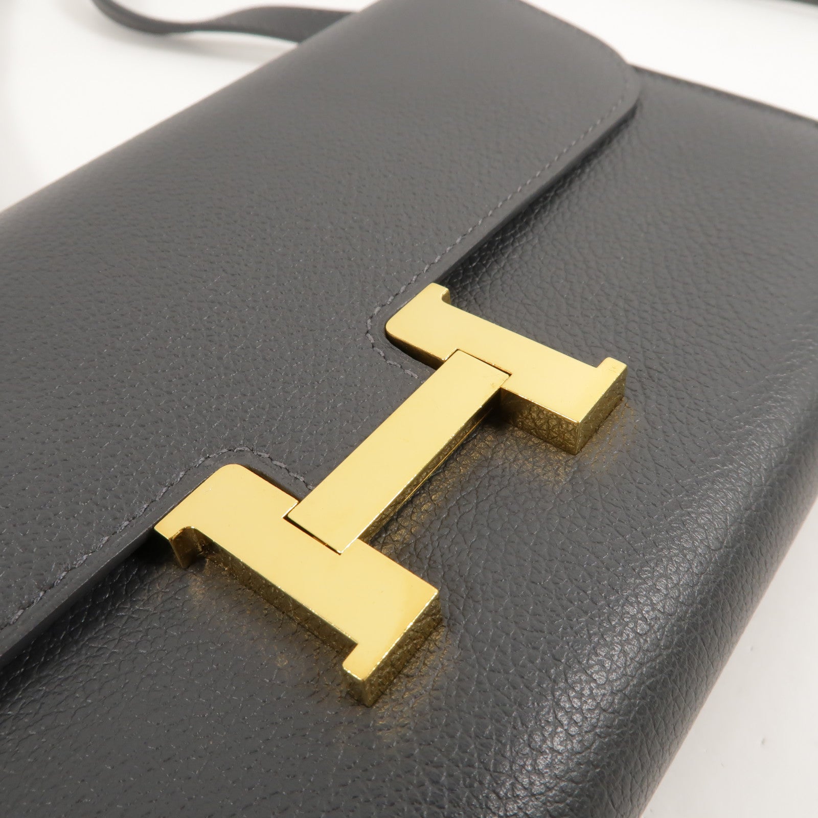 HERMES Evercolor皮革Constance To Go肩背袋Ardoise