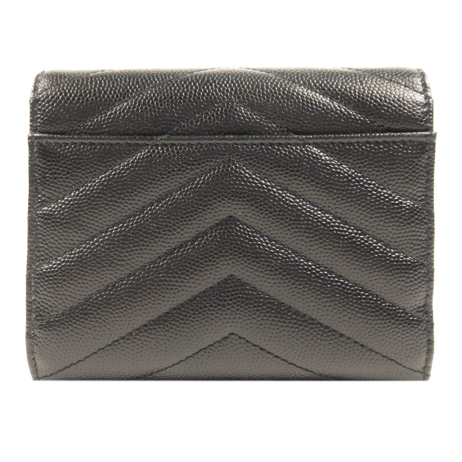 SAINT LAURENT 牛皮皮革Wallet銀扣錢包