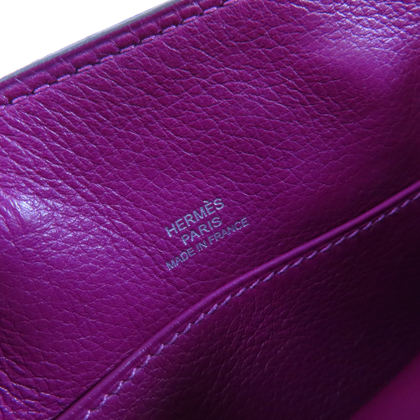 HERMES Swift皮革Tiny Birkin Shoulder Bag金扣肩背袋K5 Tosca/桃紫色