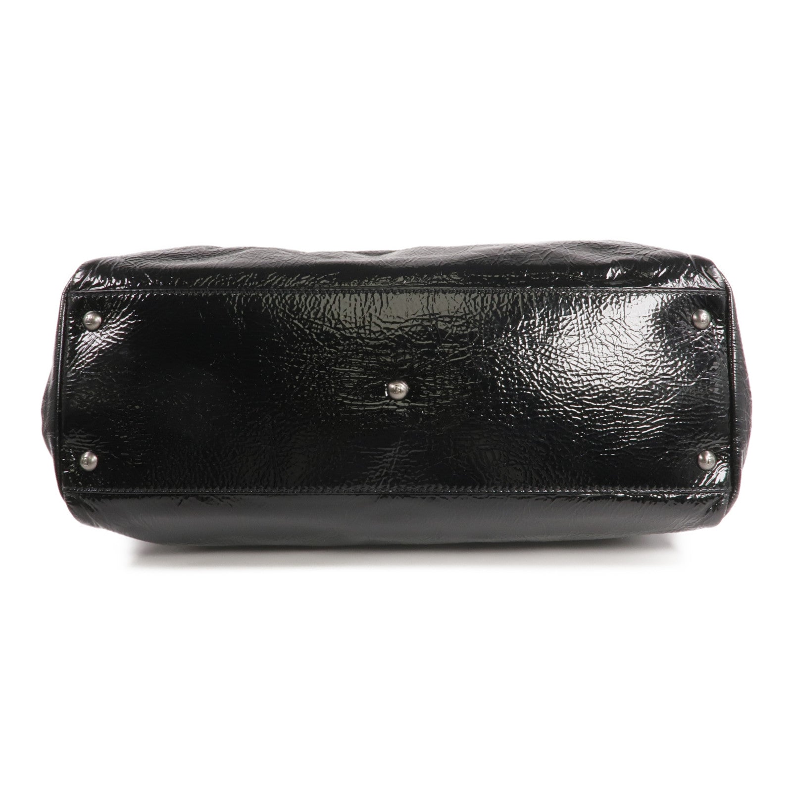 FENDI 漆皮皮革Peekaboo Satchel Bag手挽肩背兩用袋
