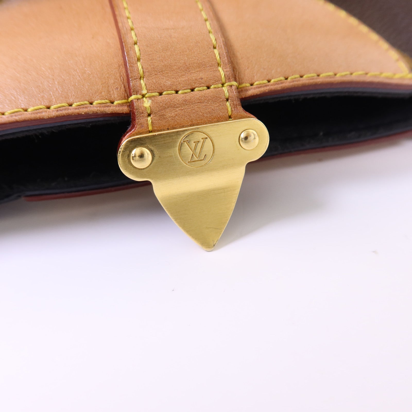 LOUIS VUITTON Monogram Duffle金扣手挽肩背兩用袋棕色