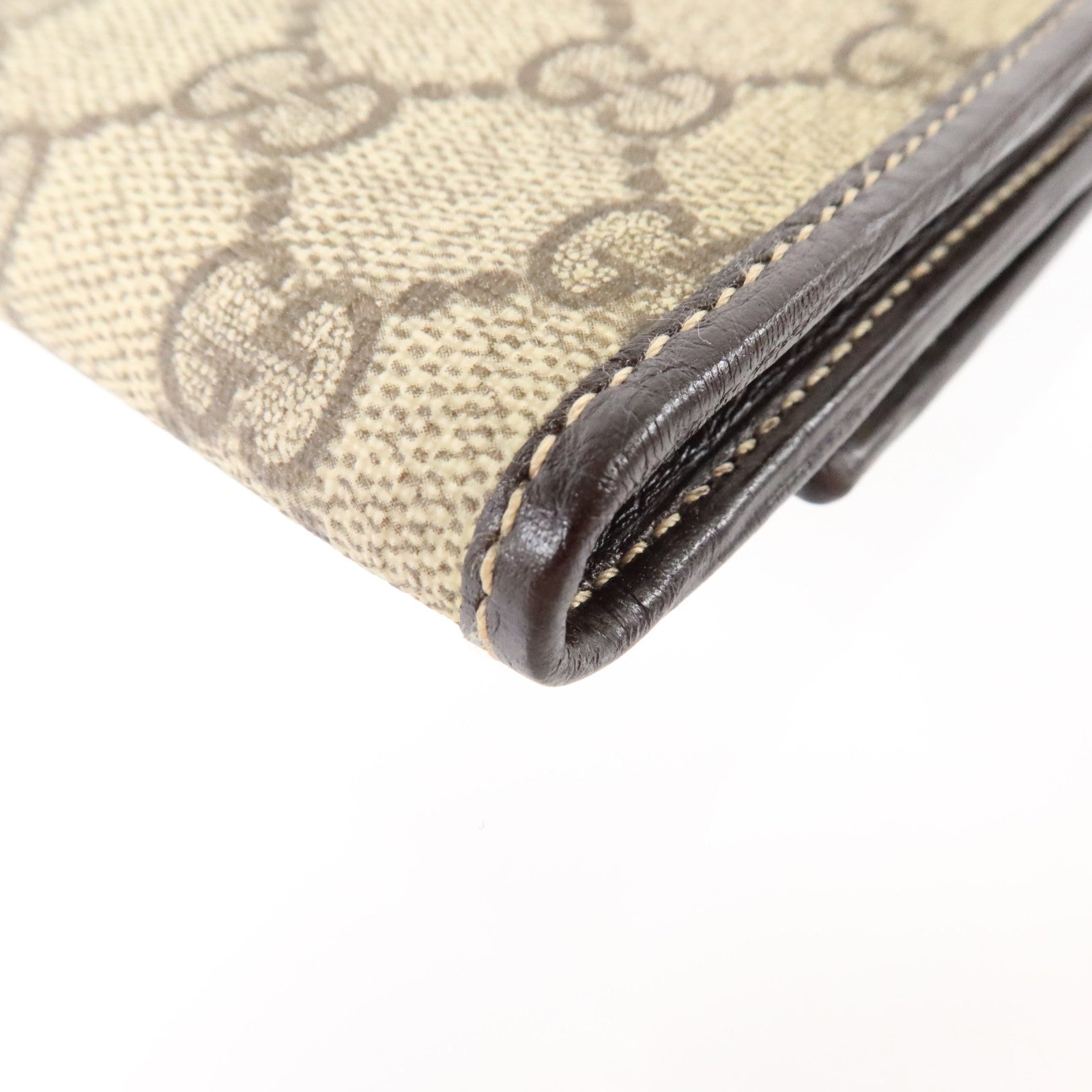 GUCCI 塗層帆布Long Wallet金扣長錢包