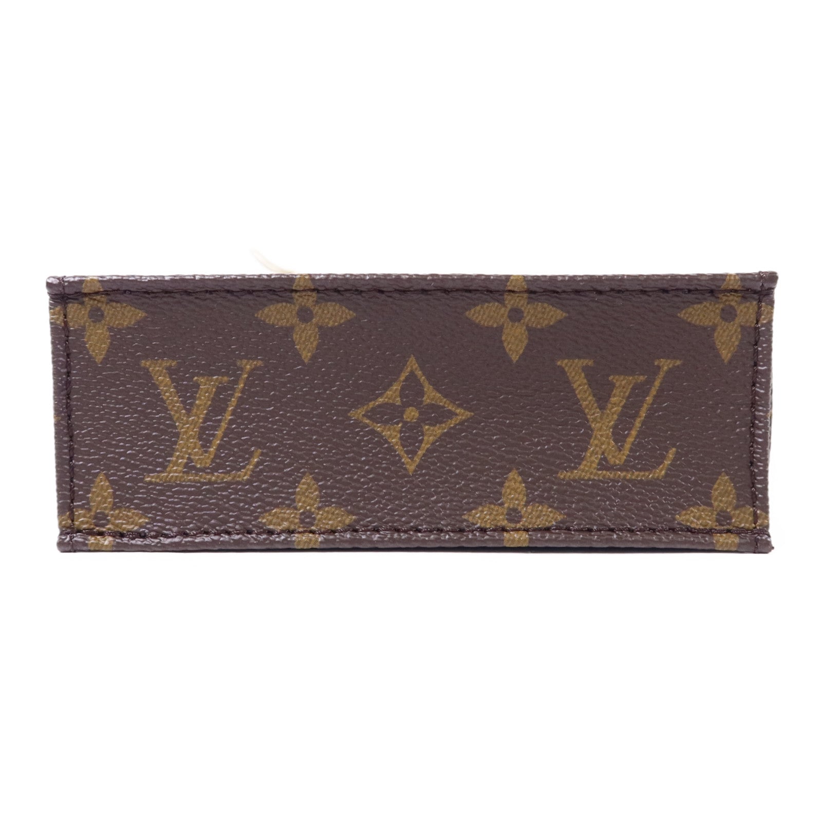 LOUIS VUITTON Monogram Petit Sac Plat金扣手挽肩背兩用袋