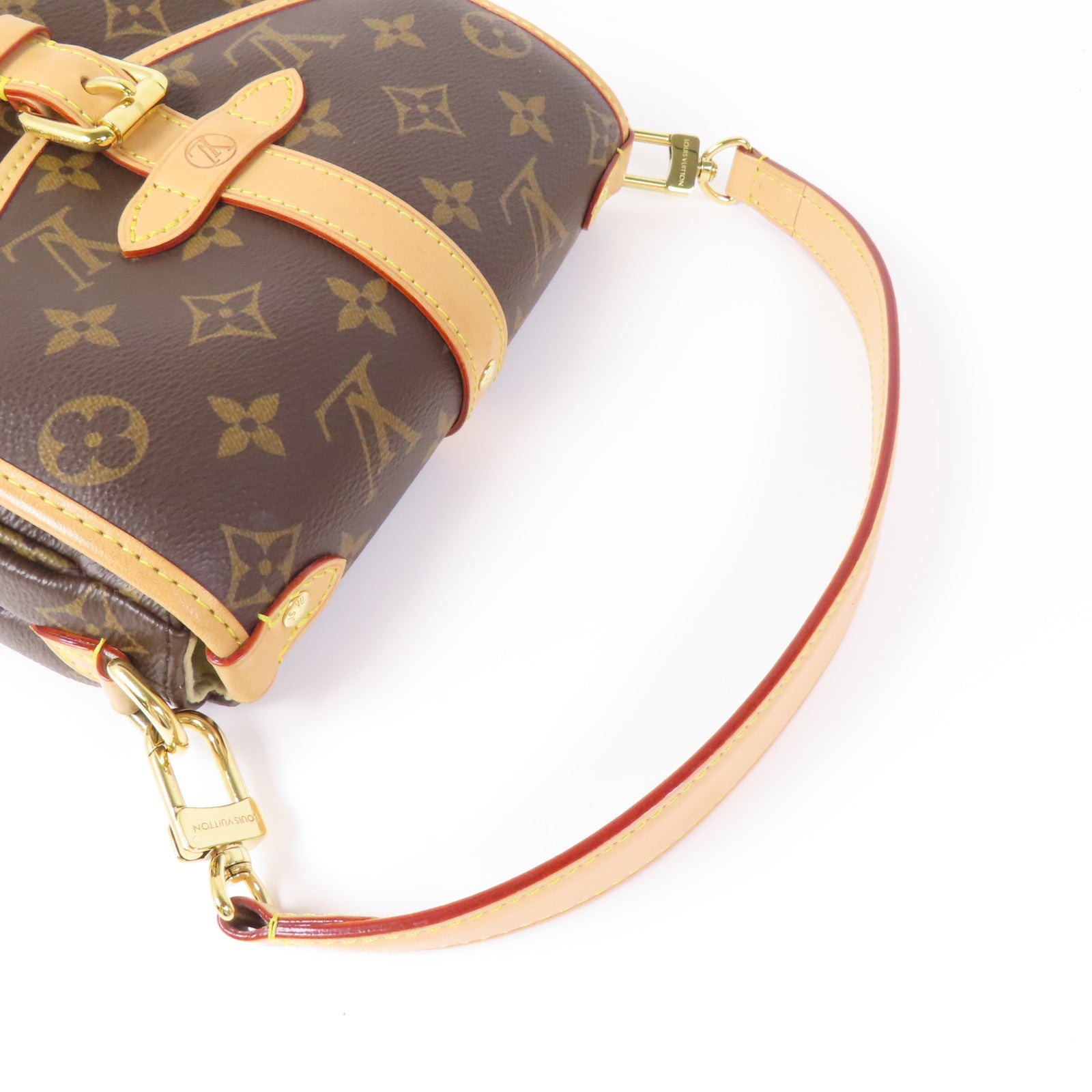 LOUIS VUITTON Monogram Saumur BB金扣手挽肩背兩用袋
