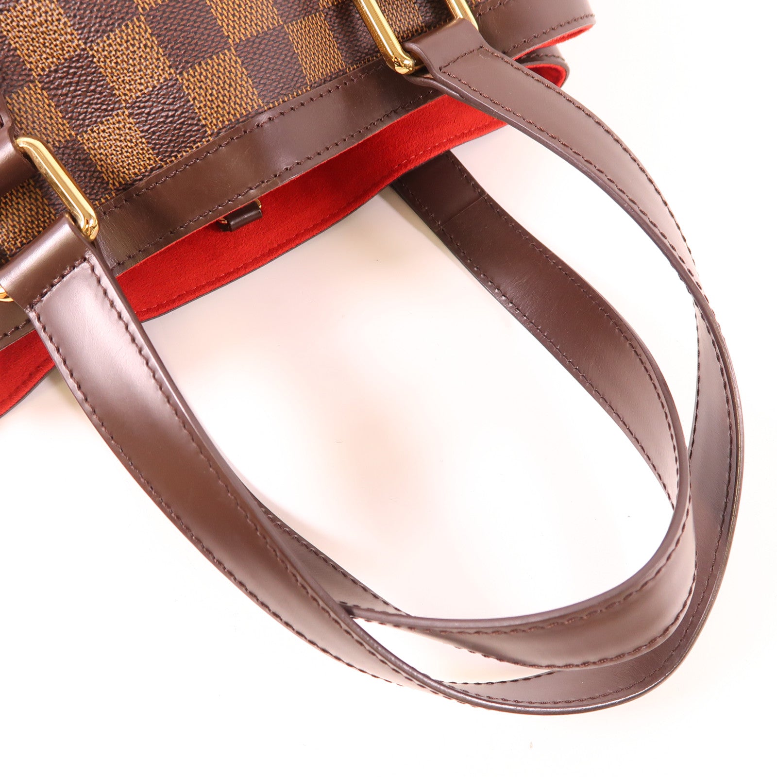 LOUIS VUITTON Damier Hampstead PM金扣手挽袋