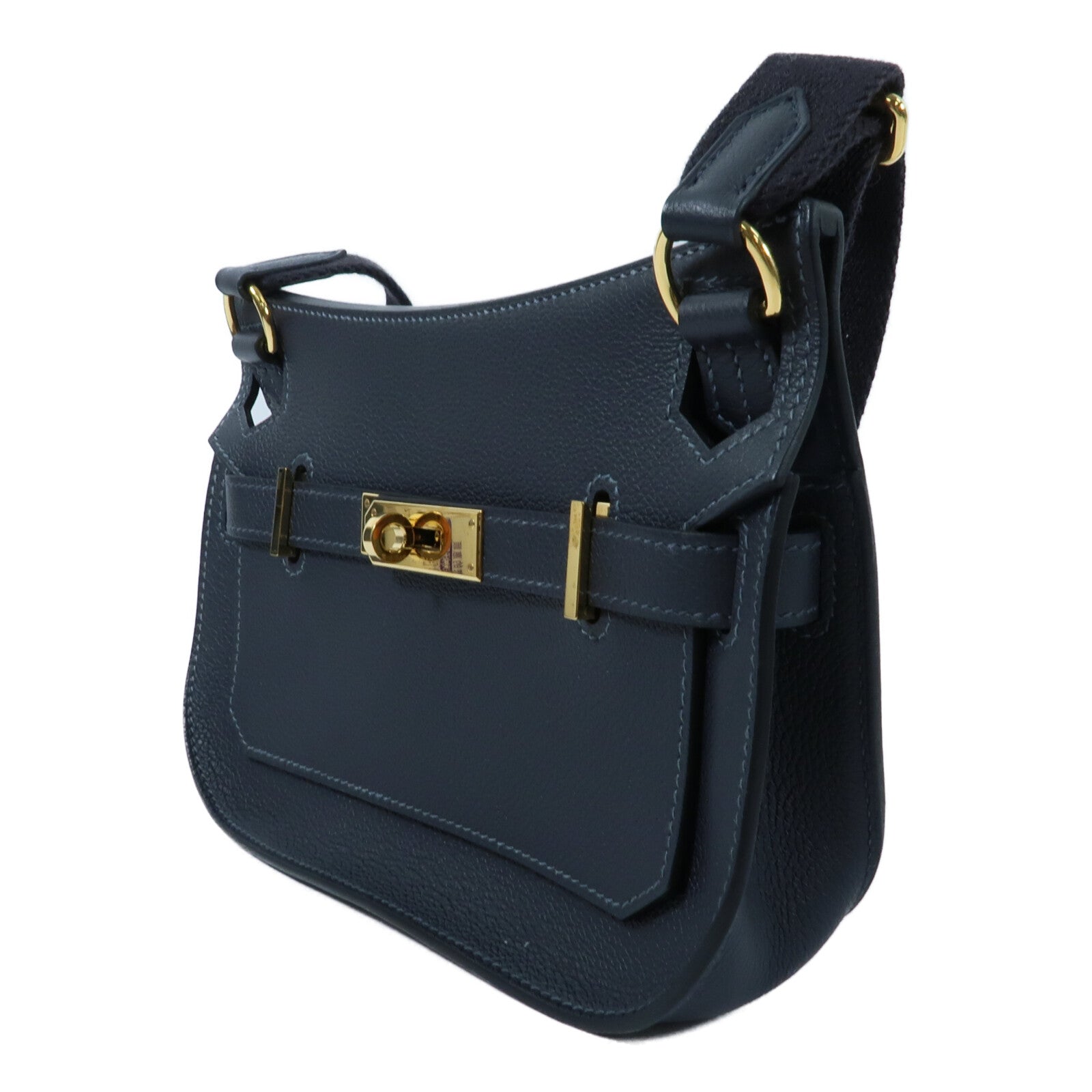 HERMES Evercolor皮革Mini Jypsiere肩背袋Vert Rousseau
