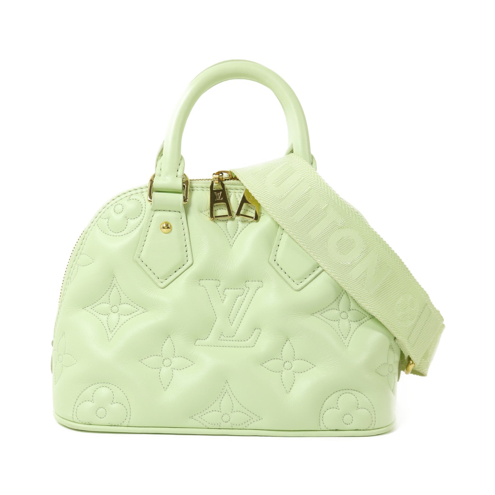 LOUIS VUITTON Bubblegram Alma BB金扣手挽肩背兩用袋