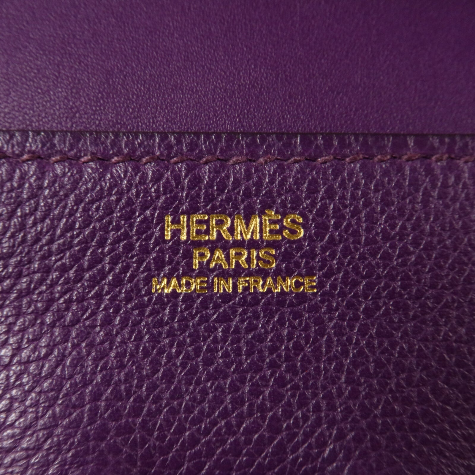 HERMES Evercolor皮革Plitplat Clutch手拿包Anemone