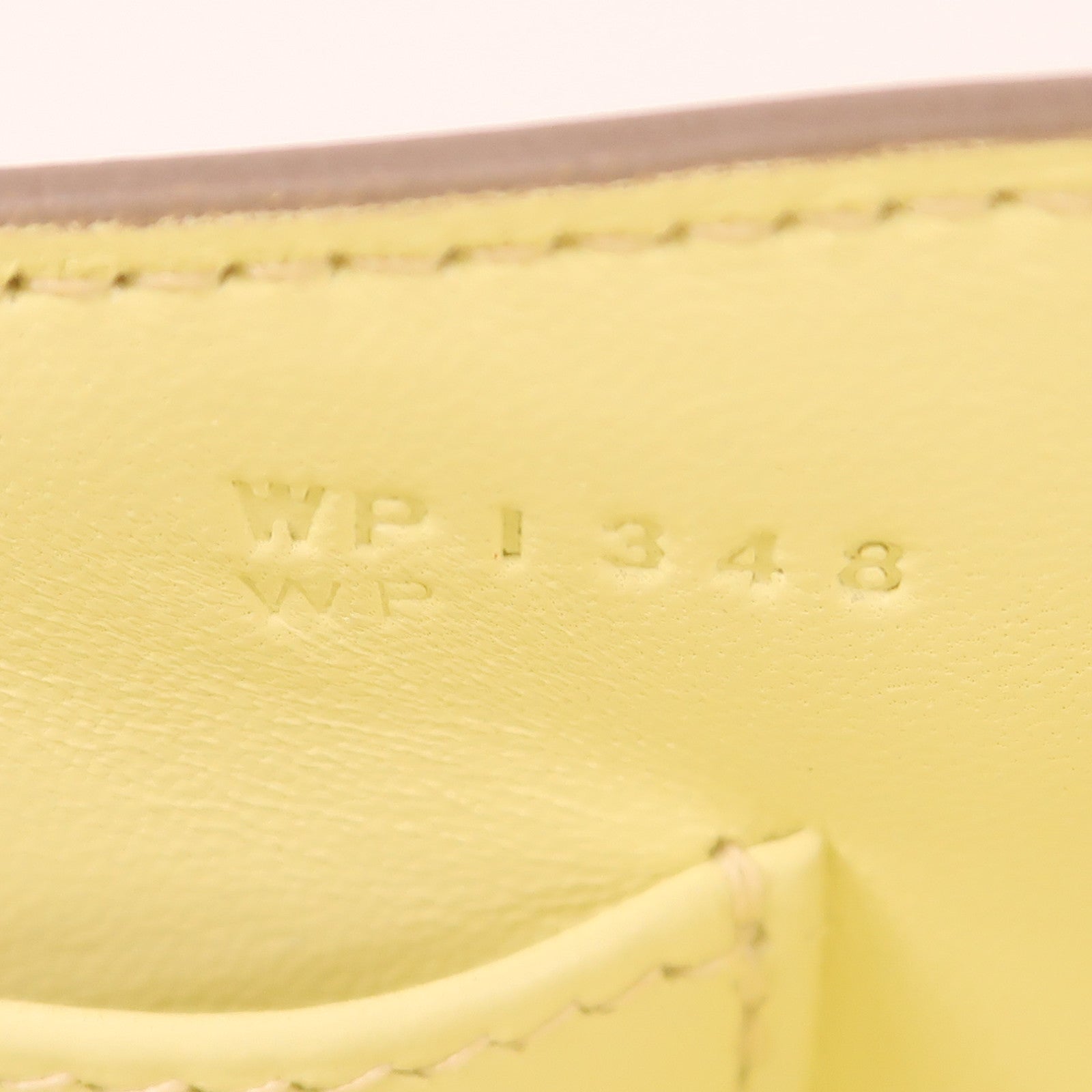HERMES Epsom皮革Constance Elan銀扣肩背袋Jaune Milton
