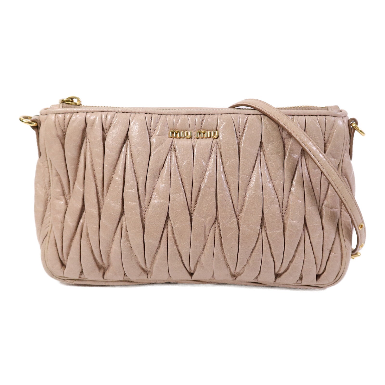 Miu Miu 牛皮皮革Shoulder Bag肩背袋