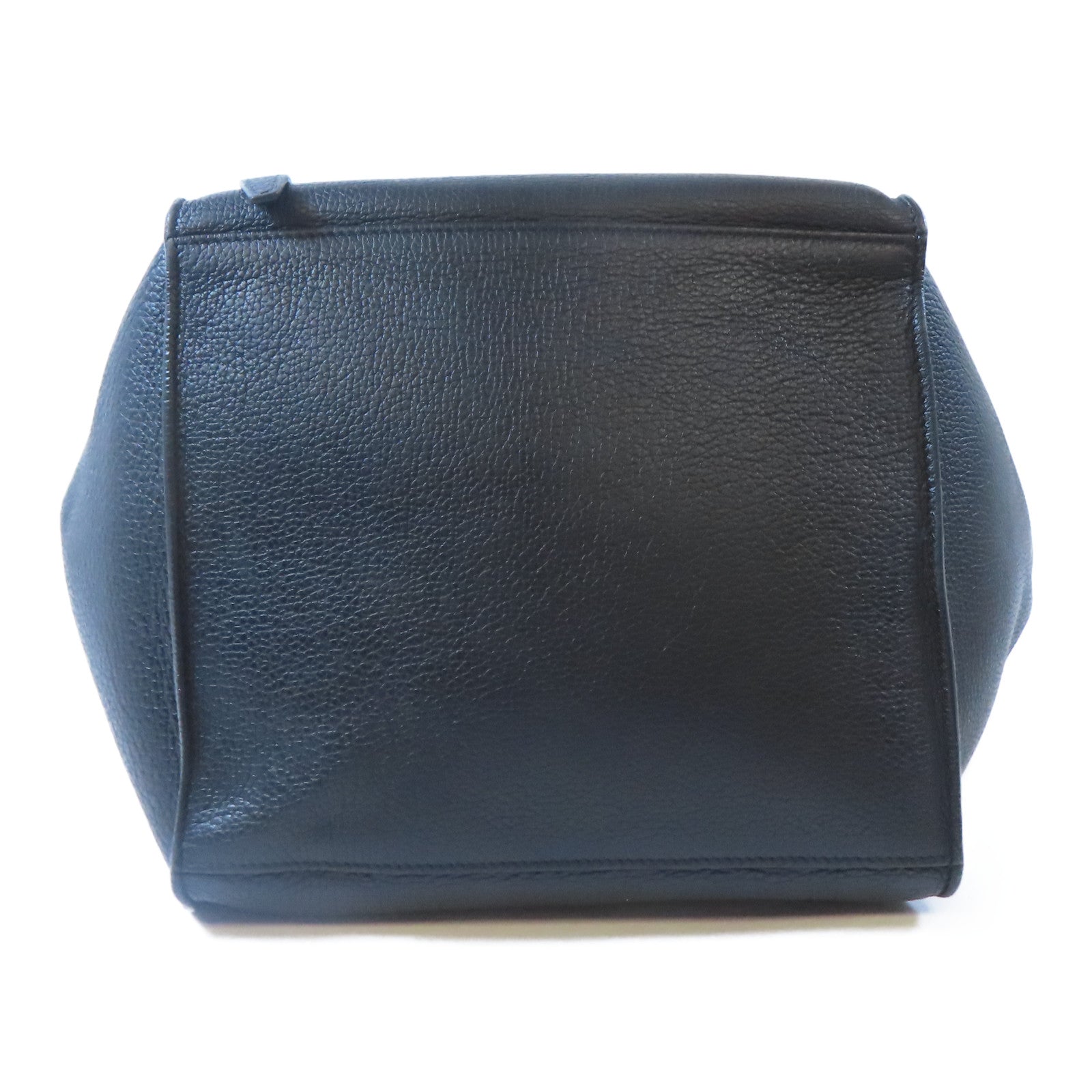 CELINE 牛皮皮革Shoulder Bag銀扣手挽肩背兩用袋黑色