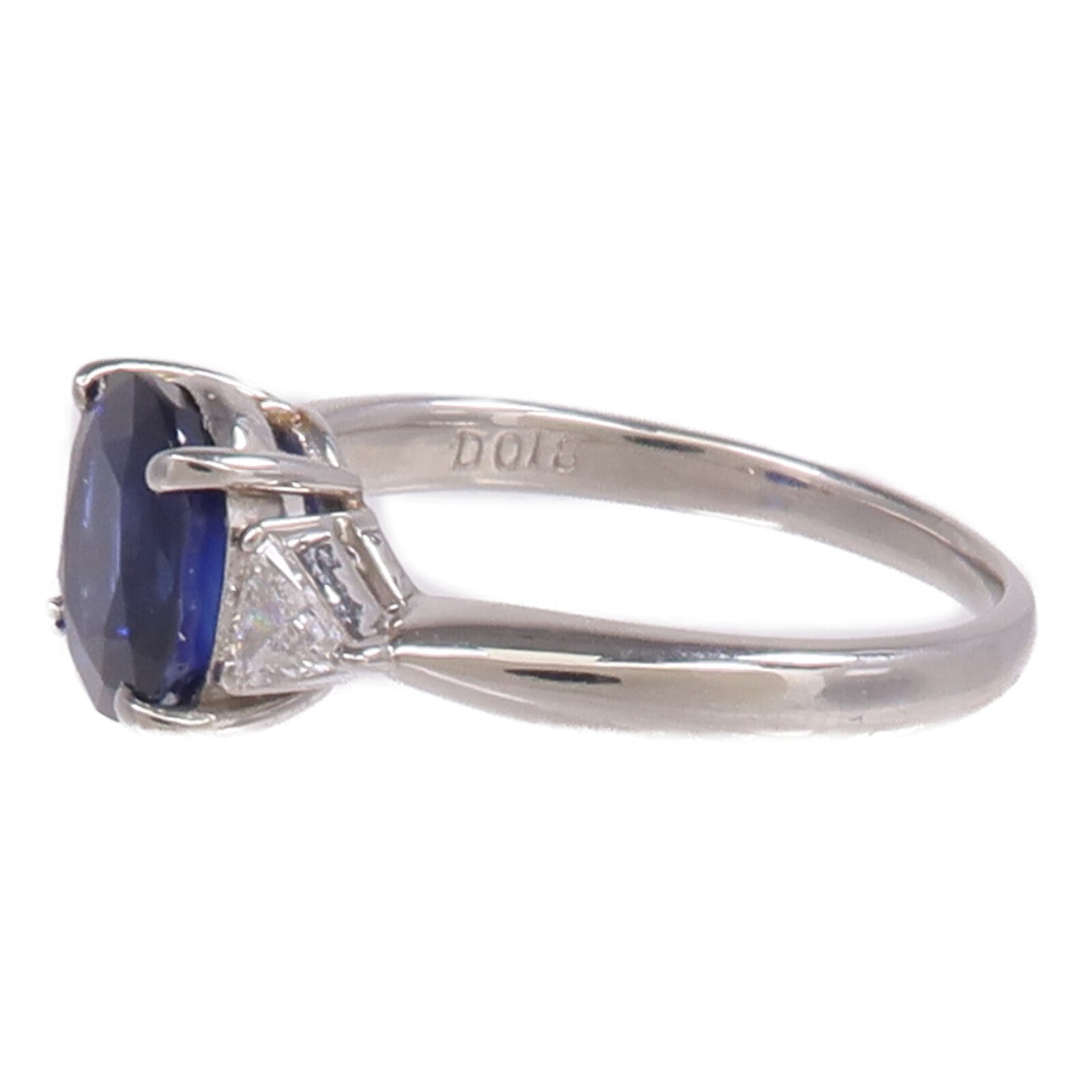 JEWELRY PT900鉑金Sapphire Diamond Ring藍寶石/鑽石戒指