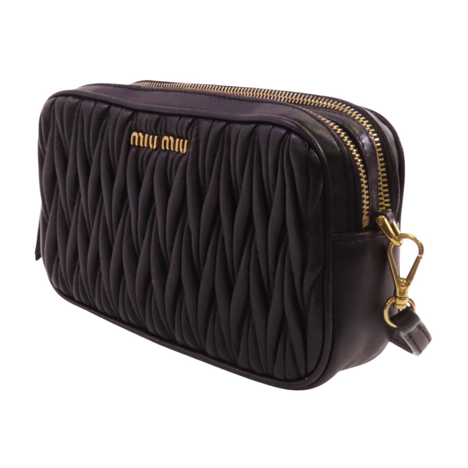 Miu Miu 羊皮皮革Shoulder Bag金扣肩背袋