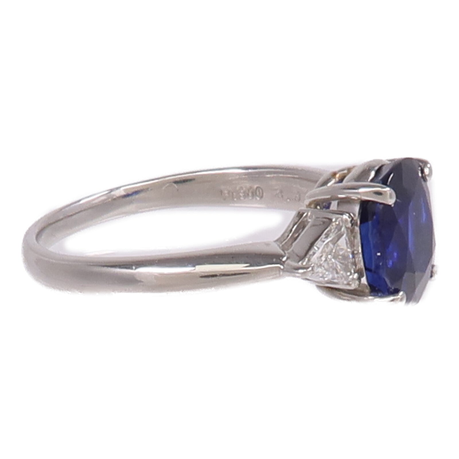 JEWELRY PT900鉑金Sapphire Diamond Ring藍寶石/鑽石戒指