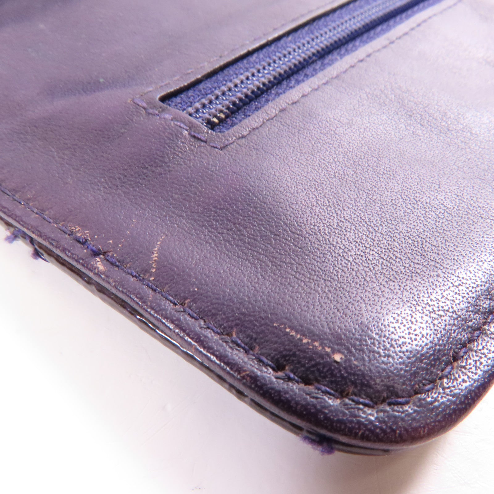 CHANEL 漆皮皮革2.55 Wallet On Chain鏈帶肩背袋