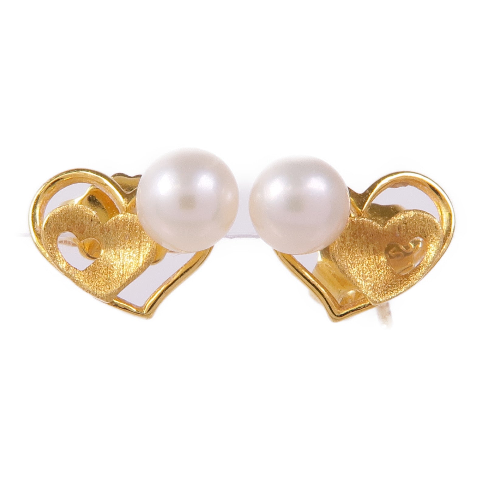 JEWELRY 【激減優惠】18K黃金Pearl Earrigns珍珠耳環