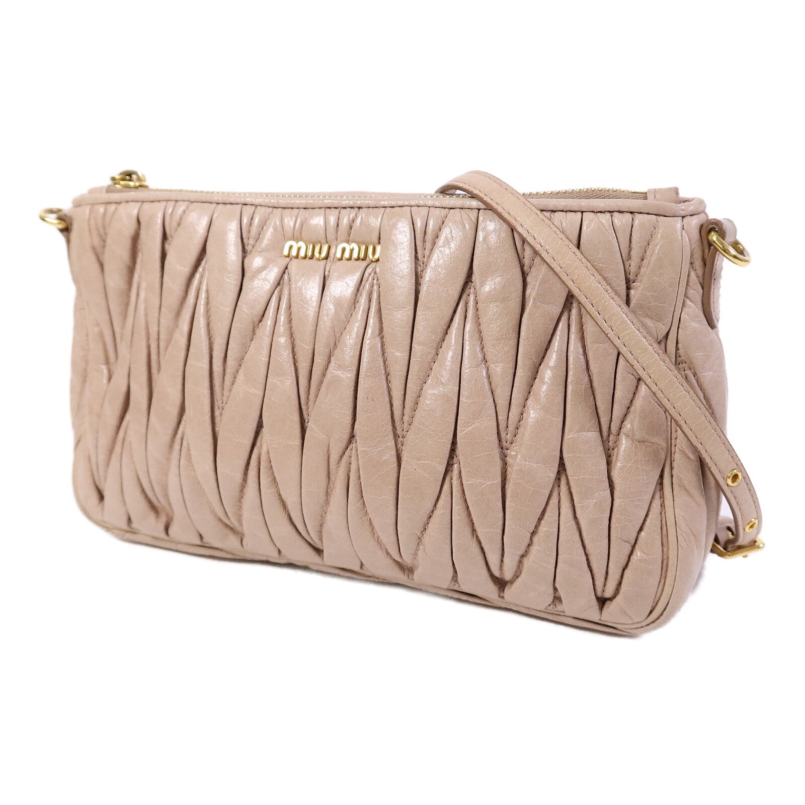Miu Miu 牛皮皮革Shoulder Bag肩背袋