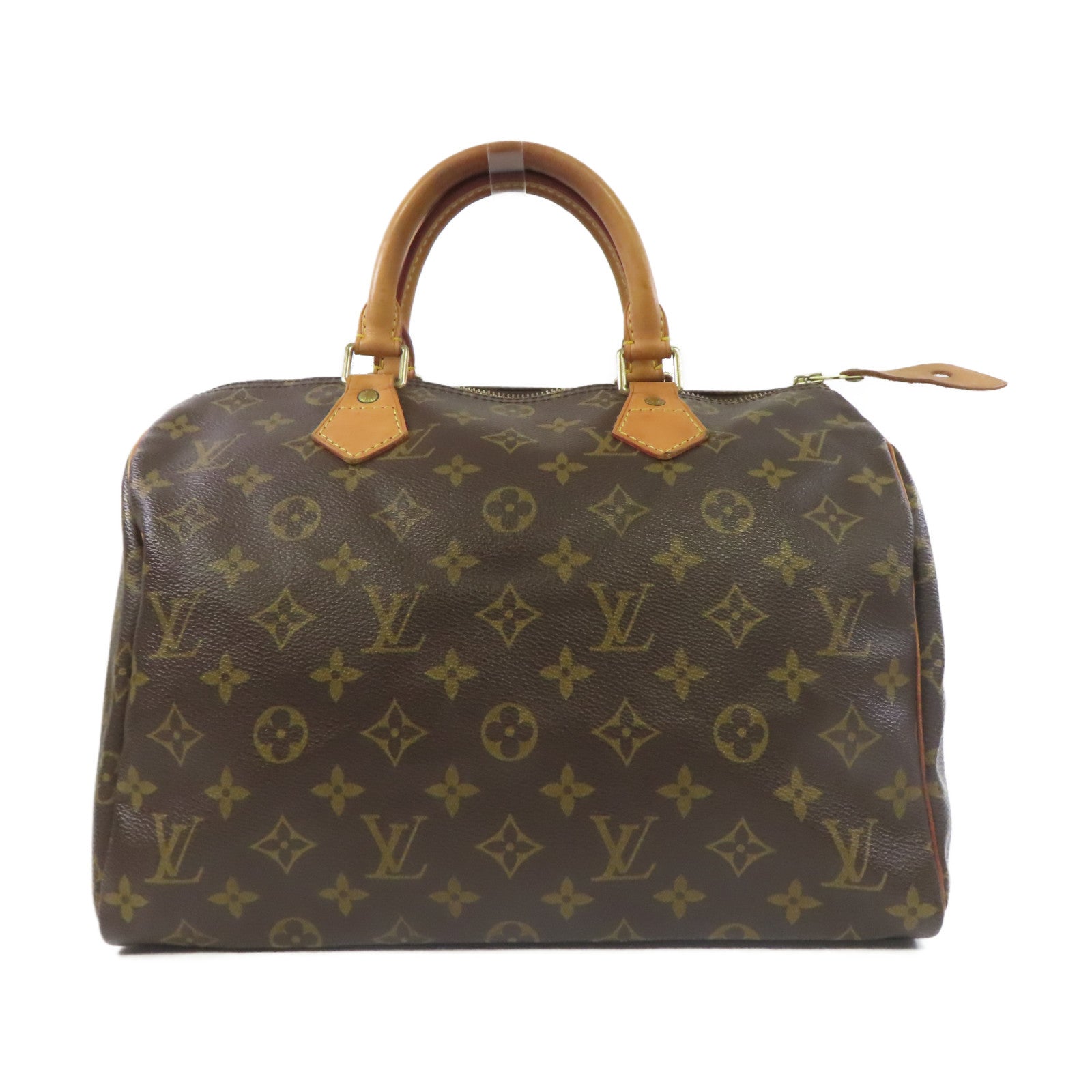 LOUIS VUITTON 【激減優惠】Monogram Speedy 30金扣手挽袋啡色