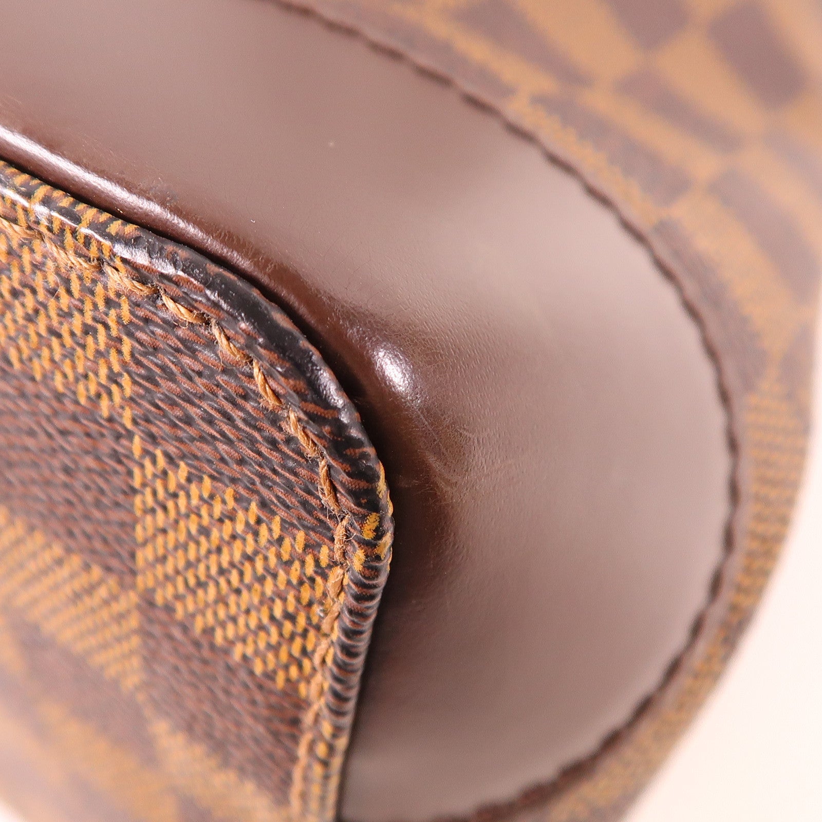 LOUIS VUITTON Damier Hampstead PM金扣手挽袋