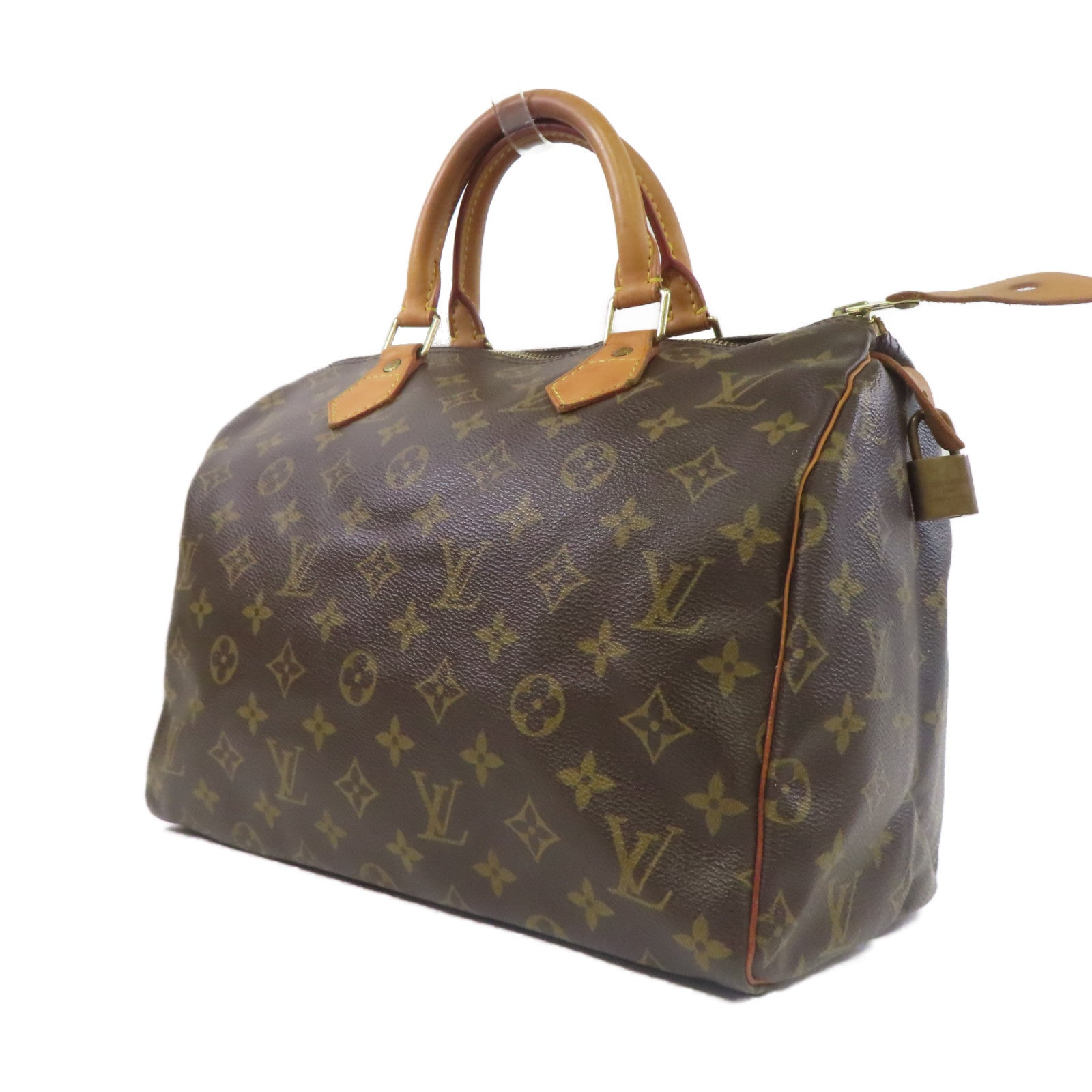 LOUIS VUITTON 【激減優惠】Monogram Speedy 30金扣手挽袋啡色
