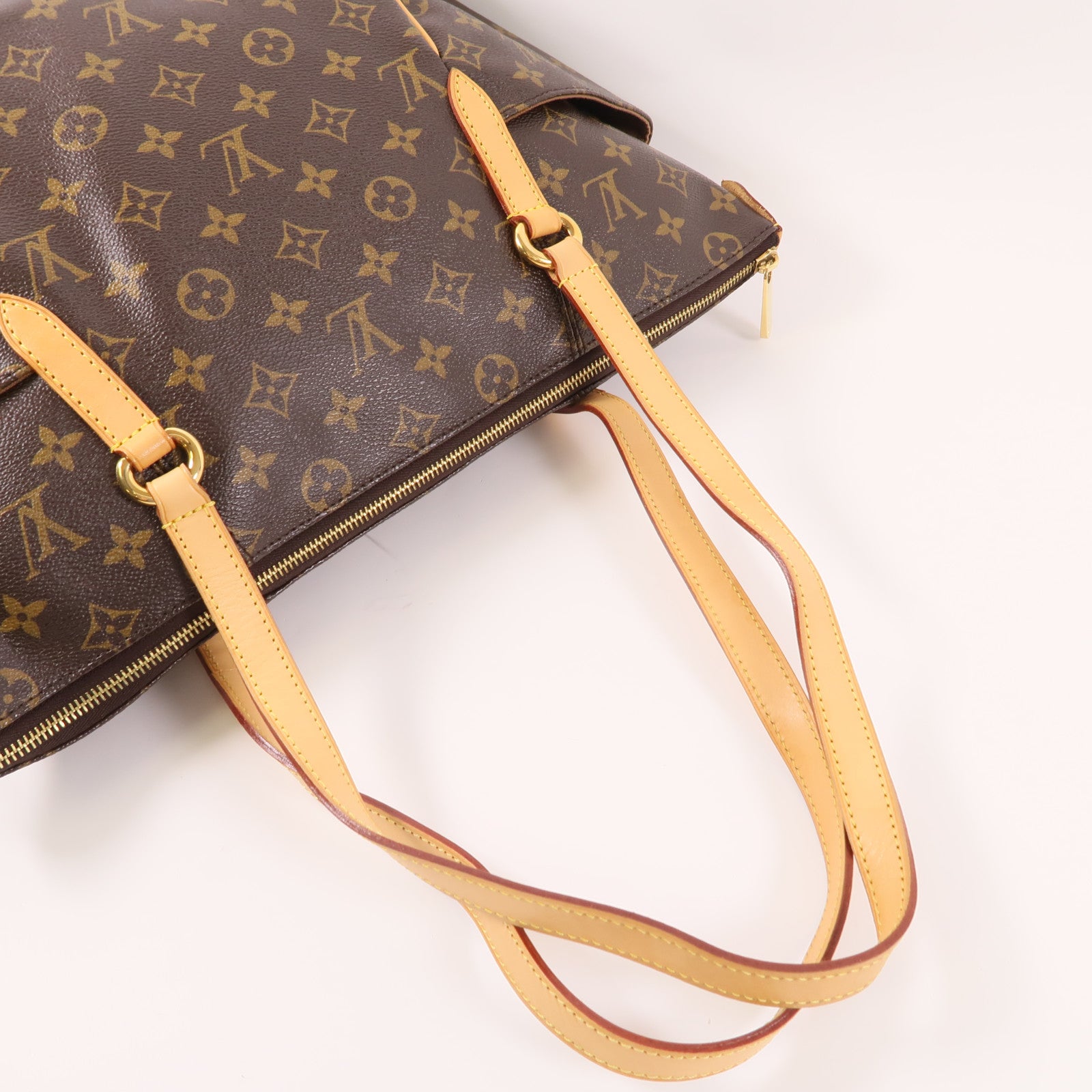 LOUIS VUITTON LV GHW Totally MM Shoulder Tote Bag M56689 Monogram Brown