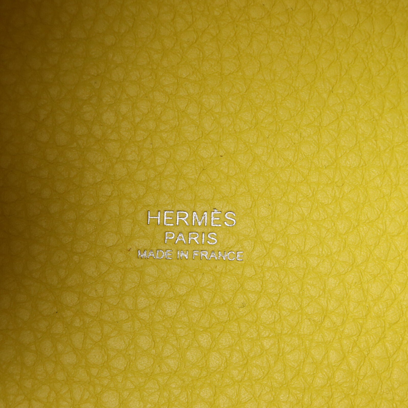 HERMES Clemence皮革Picotin PM手挽袋Sesame/Lime