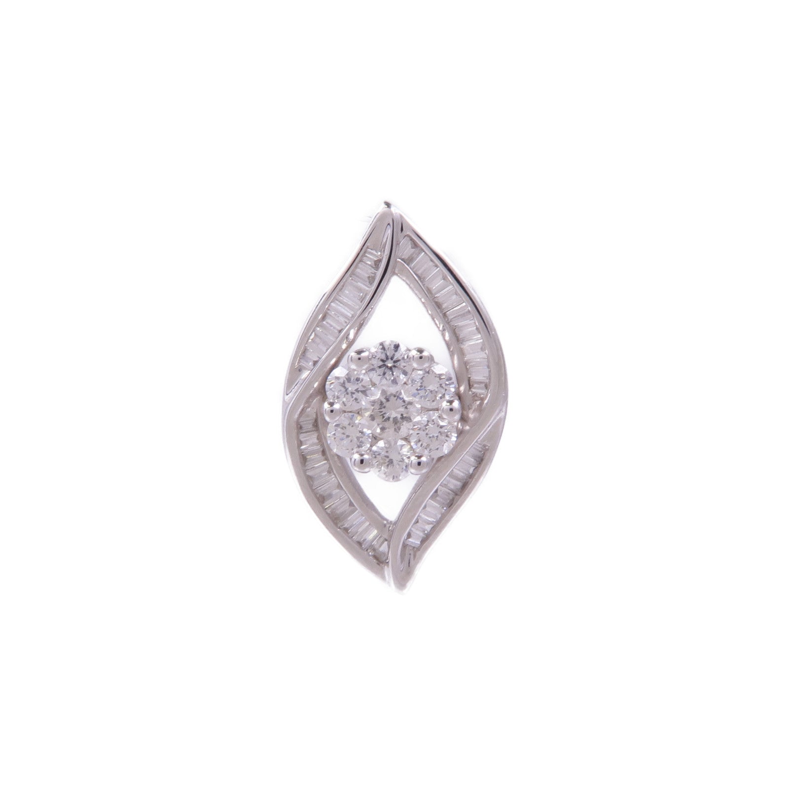 JEWELRY 18K白金Diamond Pendant Top鑽石吊墜