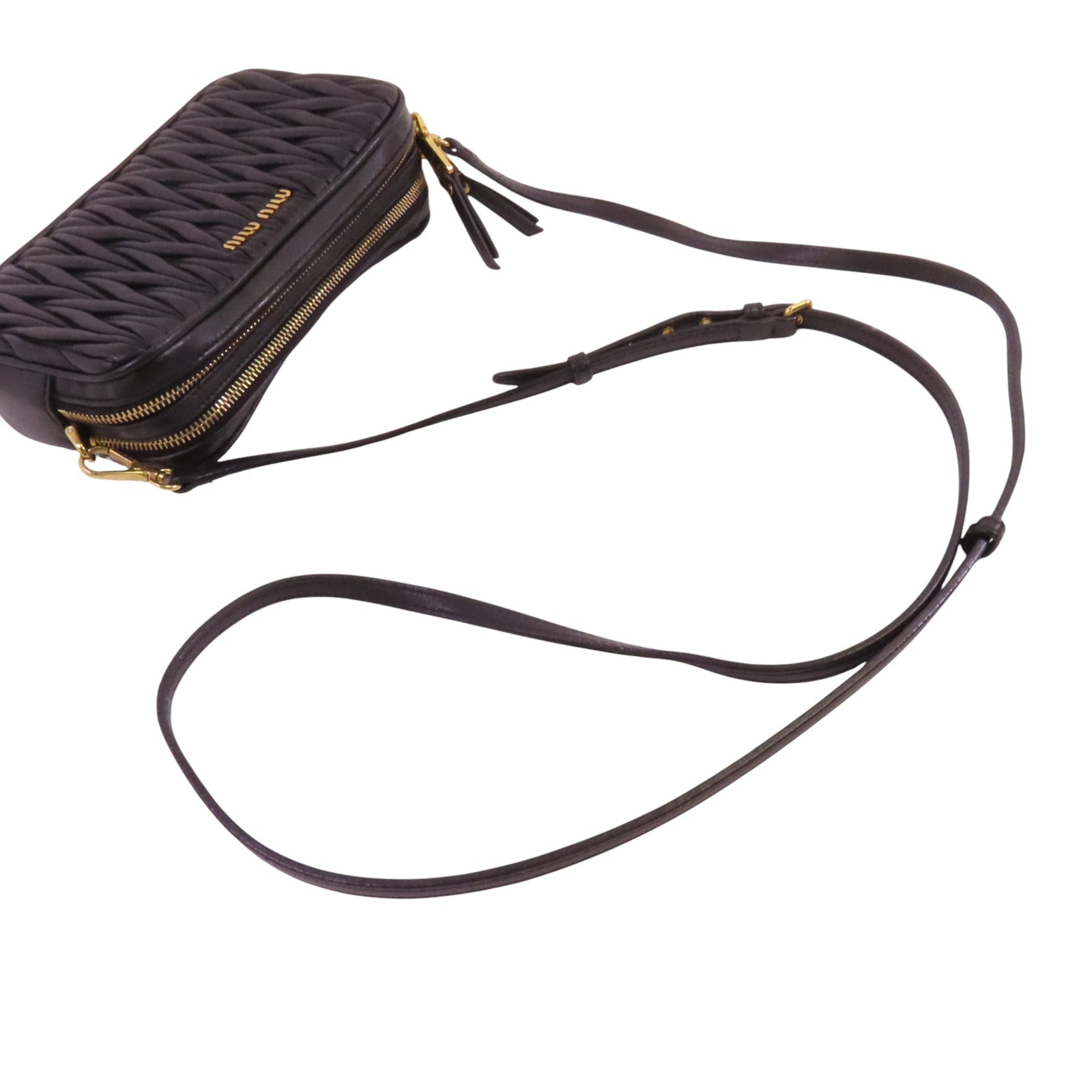 Miu Miu 羊皮皮革Shoulder Bag金扣肩背袋
