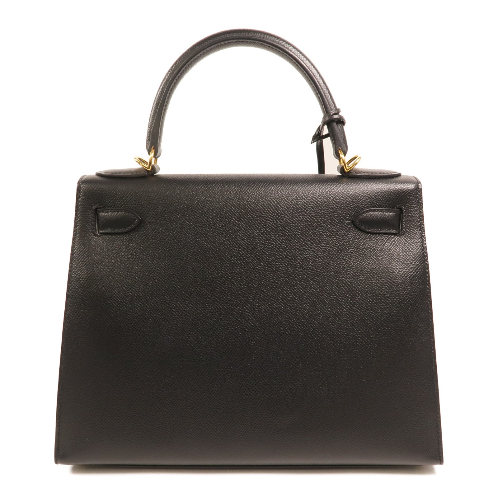 HERMES Epsom皮革Kelly 28手挽肩背兩用袋Noir