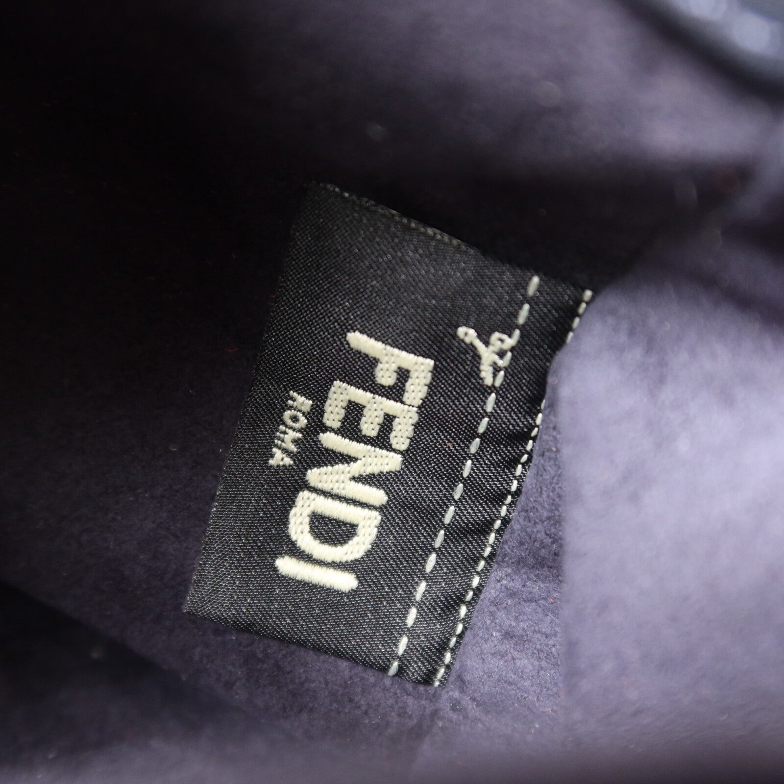 FENDI 麂皮皮革/牛皮皮革Dotcom鏈帶手挽肩背兩用袋