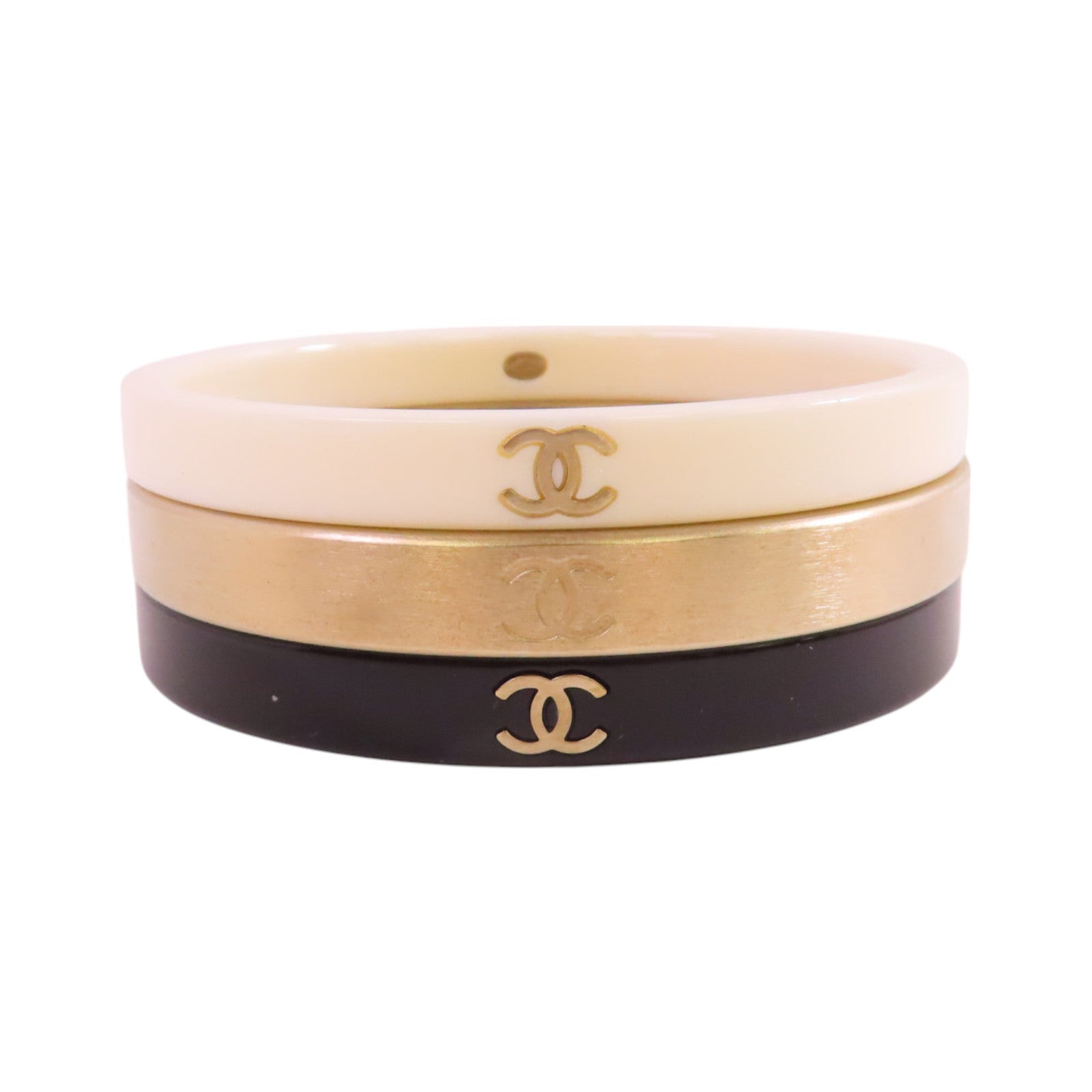 CHANEL 金屬/PVC Bangle手鐲
