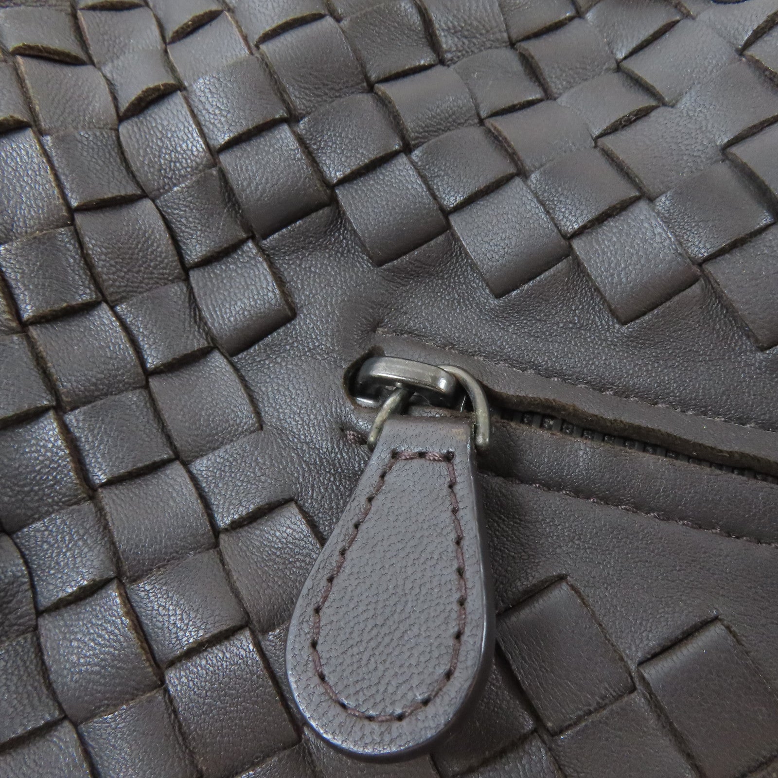 BOTTEGA VENETA 皮革Intrecciato Backpack背包啡色