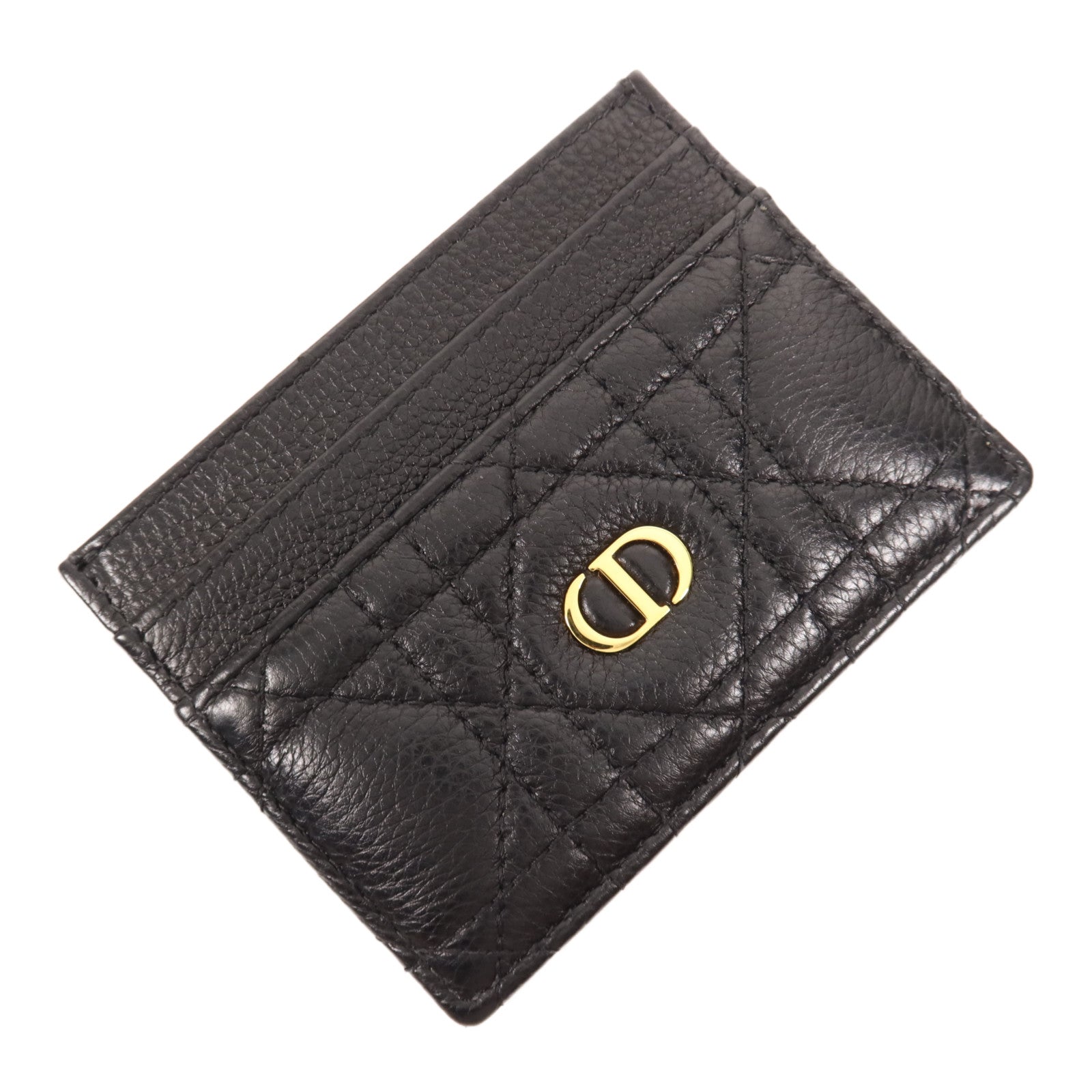 Dior 【萬聖節商品】牛皮皮革Caro Freesia金扣卡片套