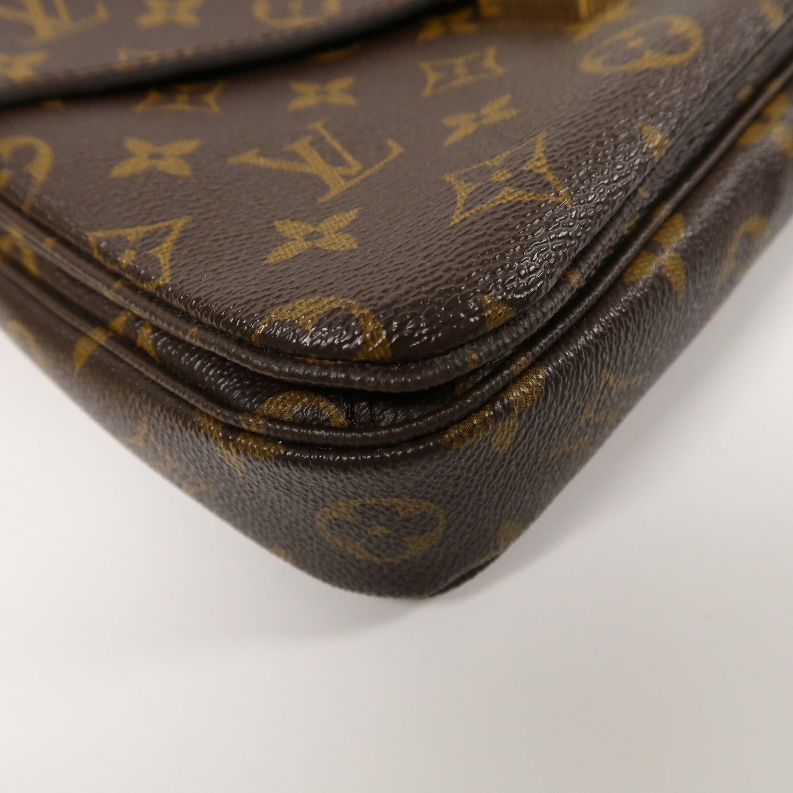 LOUIS VUITTON Monogram Pochette Metis MM金扣手挽肩背兩用袋棕色