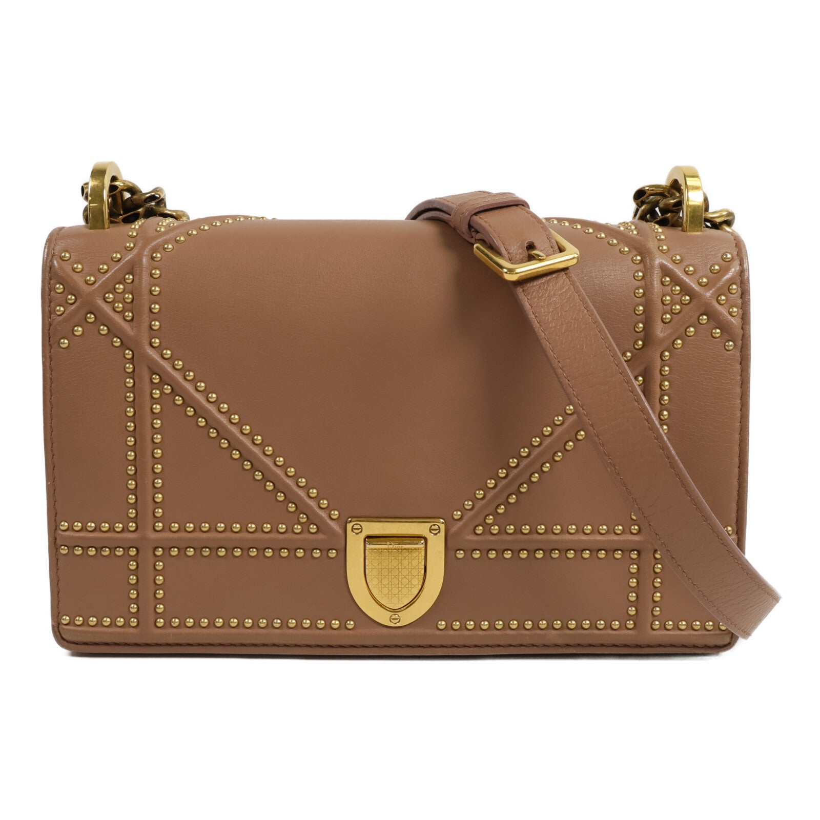 Dior 牛皮皮革Shoulder Bag鏈帶肩背袋