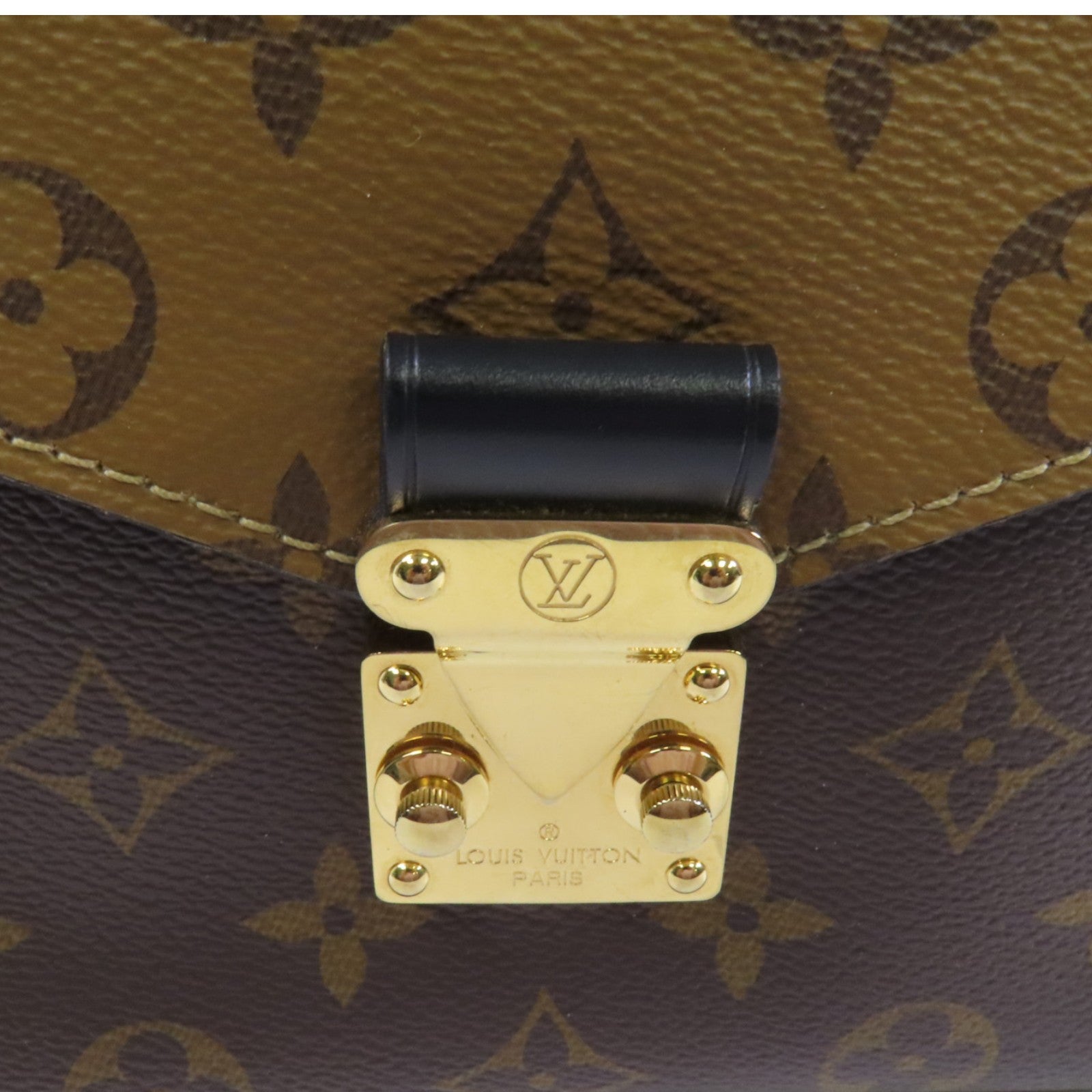 LOUIS VUITTON Monogram Reverse Pochette Metis金扣手挽肩背兩用袋