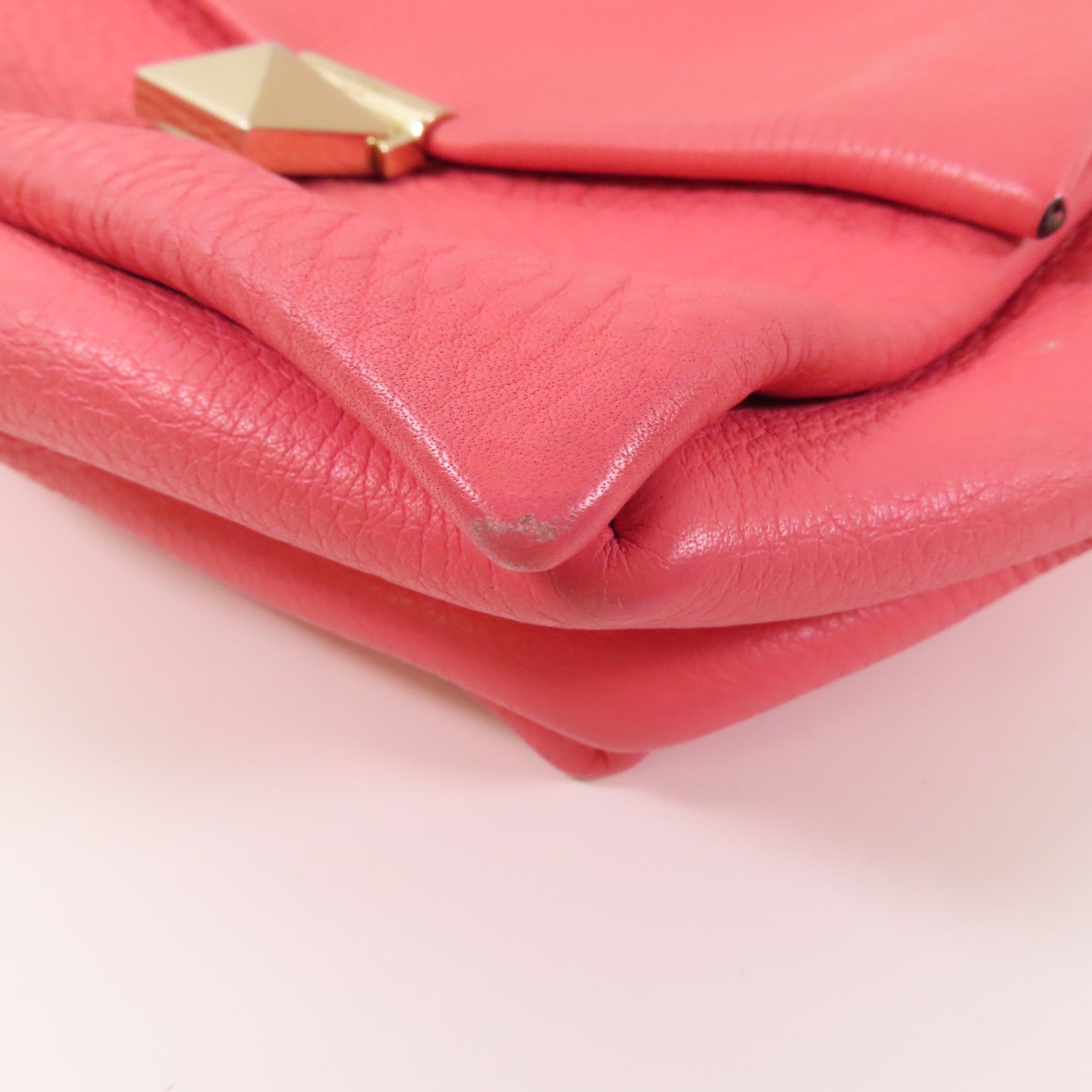 Valentino 【激減優惠】牛皮皮革Chain Shoulder Bag金扣鏈帶肩背袋