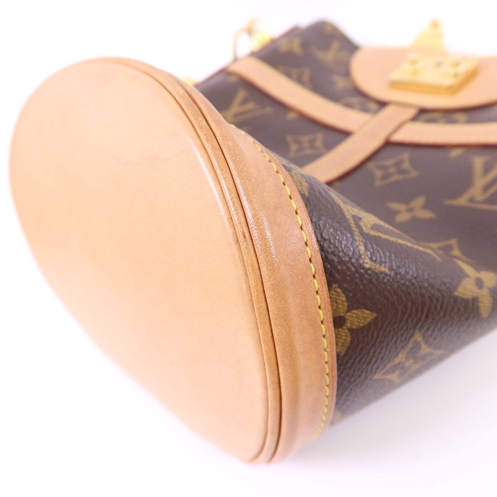 LOUIS VUITTON Monogram Duffle金扣手挽肩背兩用袋棕色