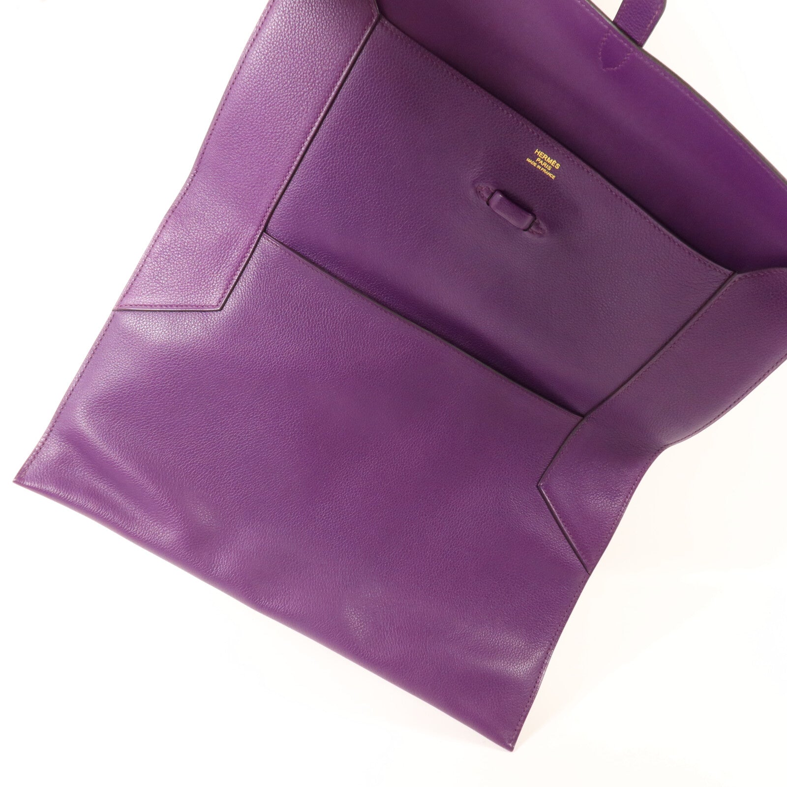 HERMES Evercolor皮革Plitplat Clutch手拿包Anemone