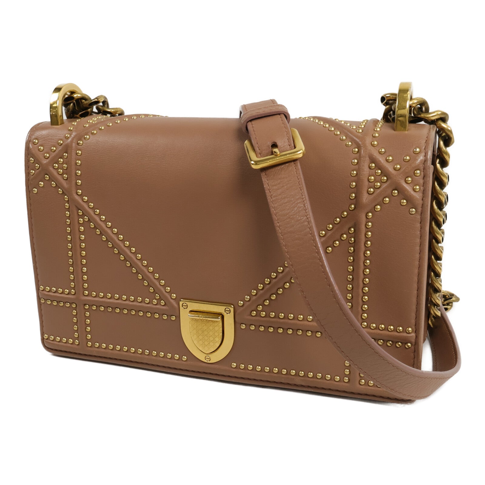 Dior 牛皮皮革Shoulder Bag鏈帶肩背袋