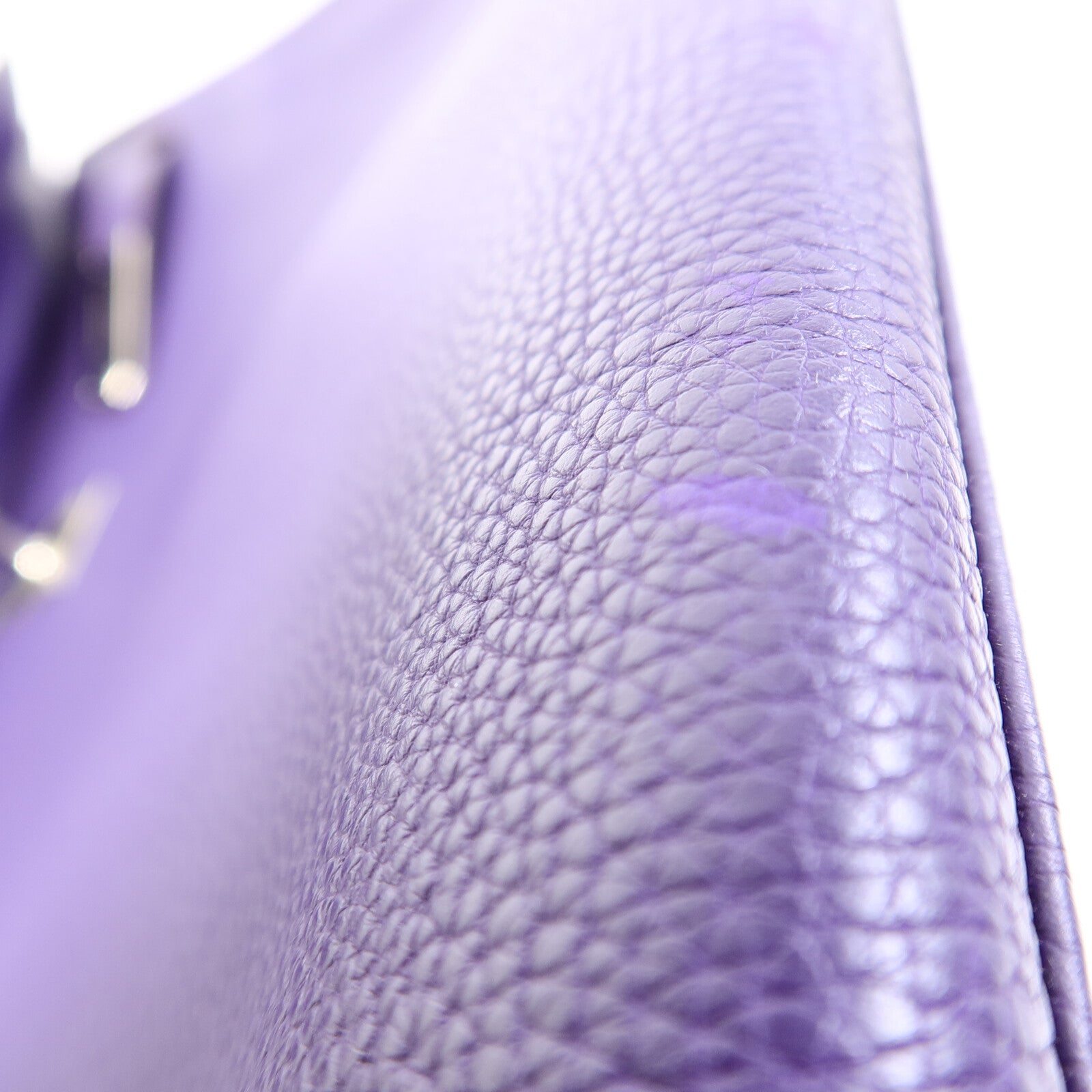 HERMES Togo皮革Kelly 35銀扣手挽肩背兩用袋Iris