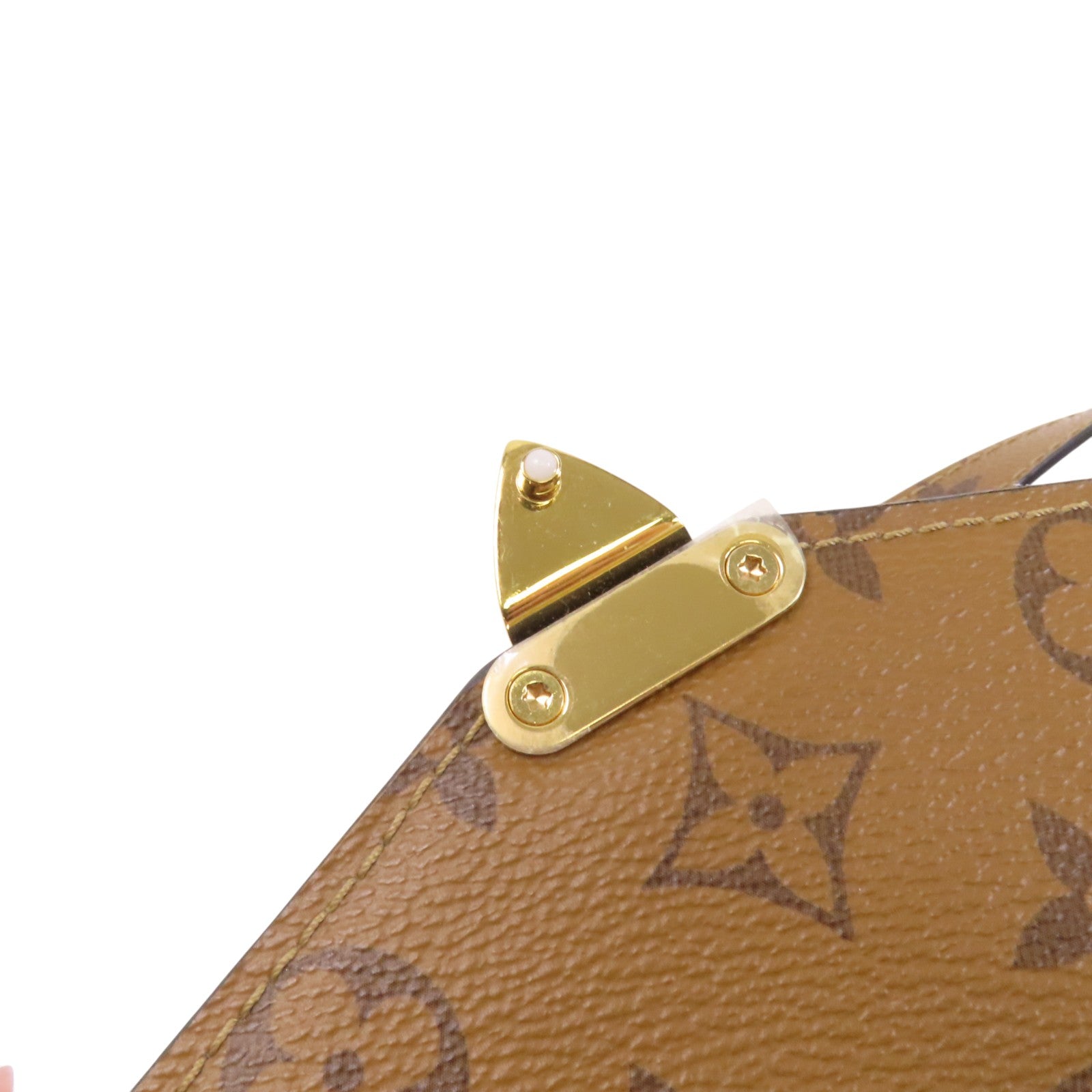 LOUIS VUITTON Monogram Reverse Pochette Metis金扣手挽肩背兩用袋