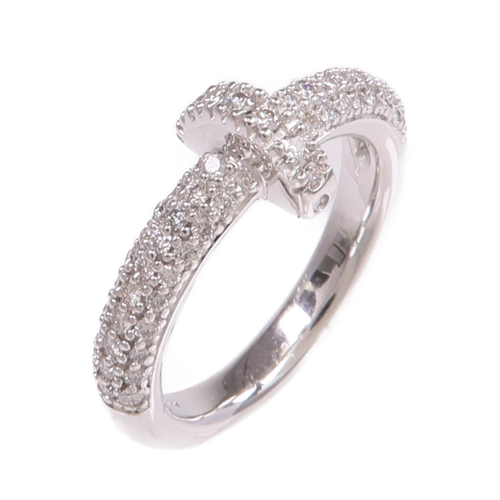 JEWELRY 【激減優惠】18K白金Diamond Ring鑽石戒指US#5